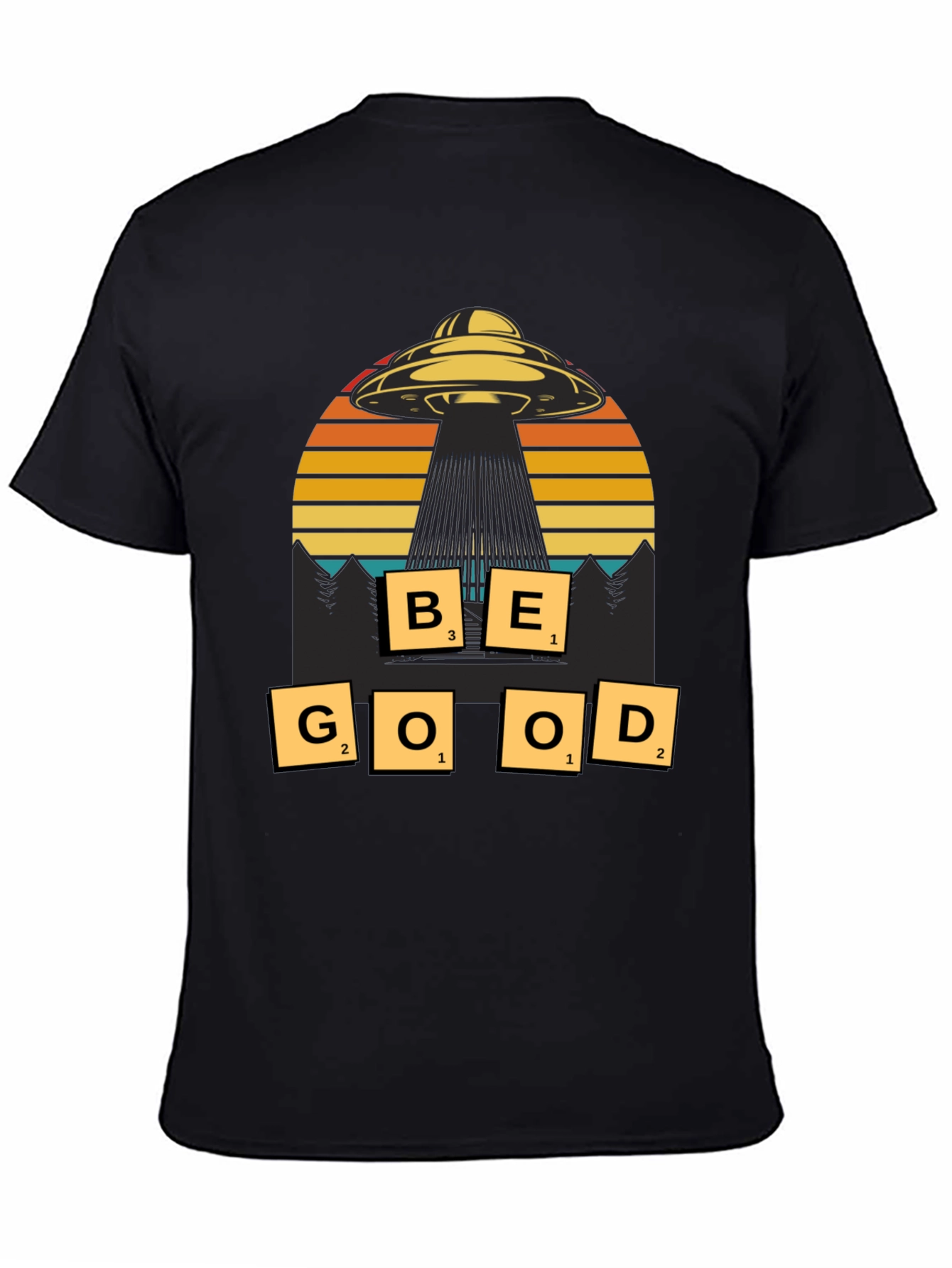 Be Good UFO Graphic T-Shirt - Sci-Fi Inspired Tee