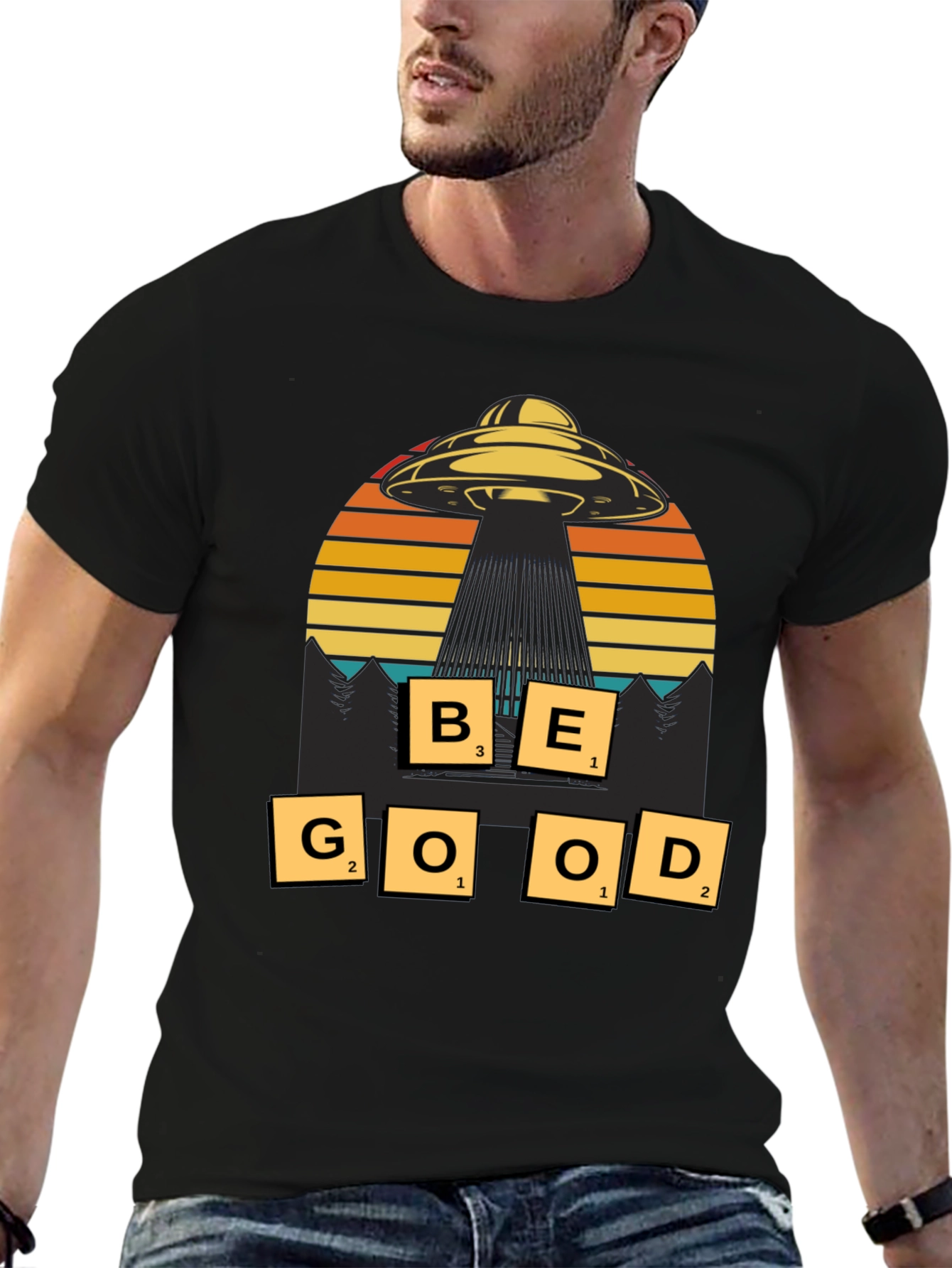 Be Good UFO Graphic T-Shirt - Sci-Fi Inspired Tee