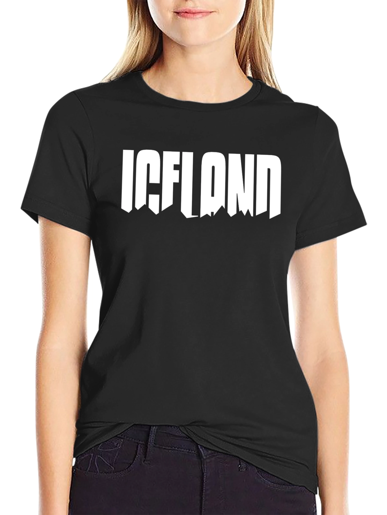 Iceland Graphic Tee - Black T-Shirt