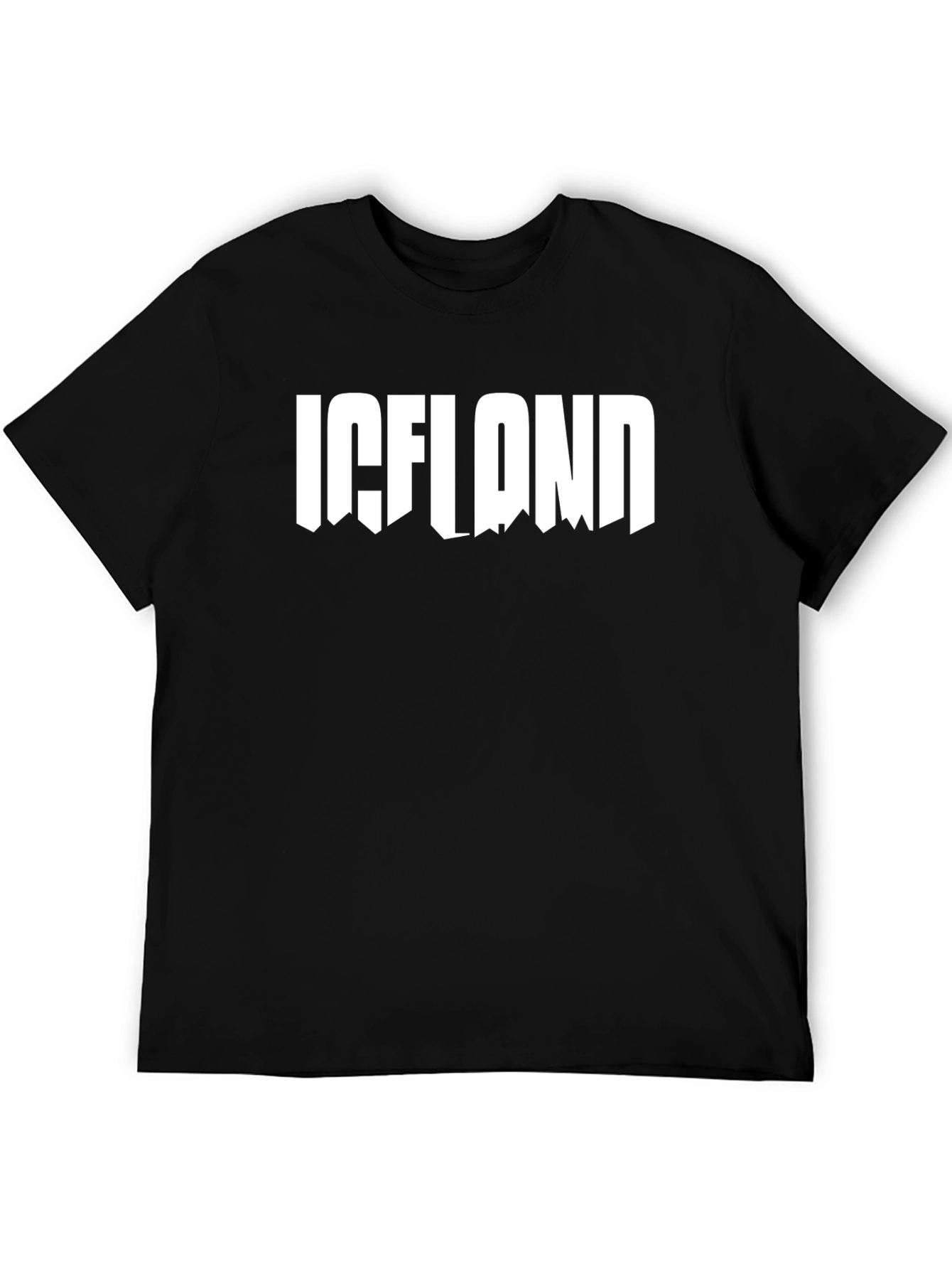 Iceland Graphic Tee - Black T-Shirt