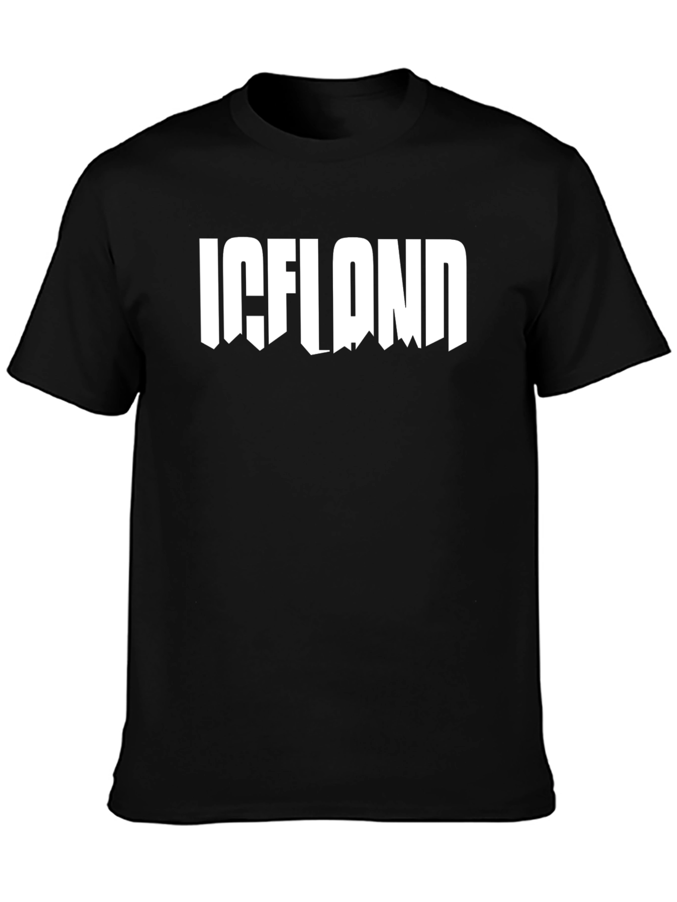 Iceland Graphic Tee - Black T-Shirt