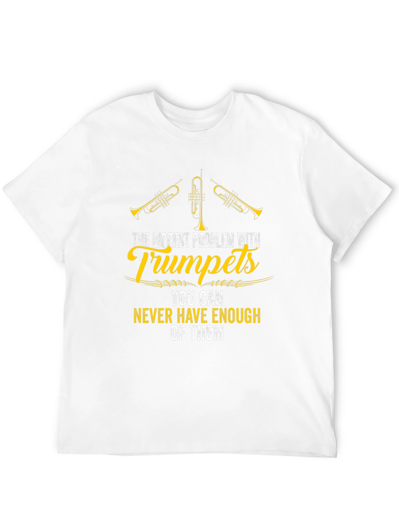 Trumpet Lover Black Graphic T-Shirt