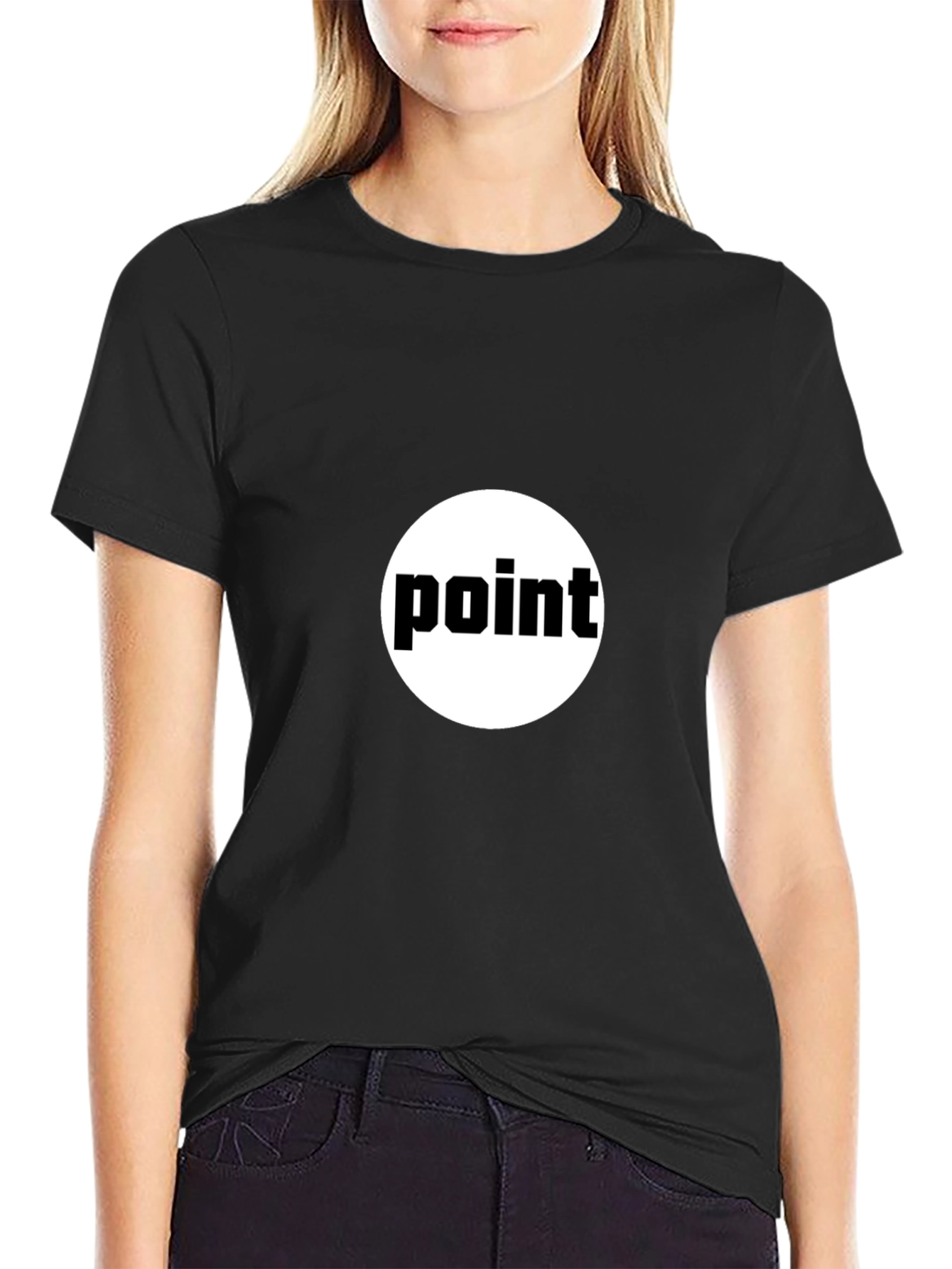 Point Graphic Black T-Shirt