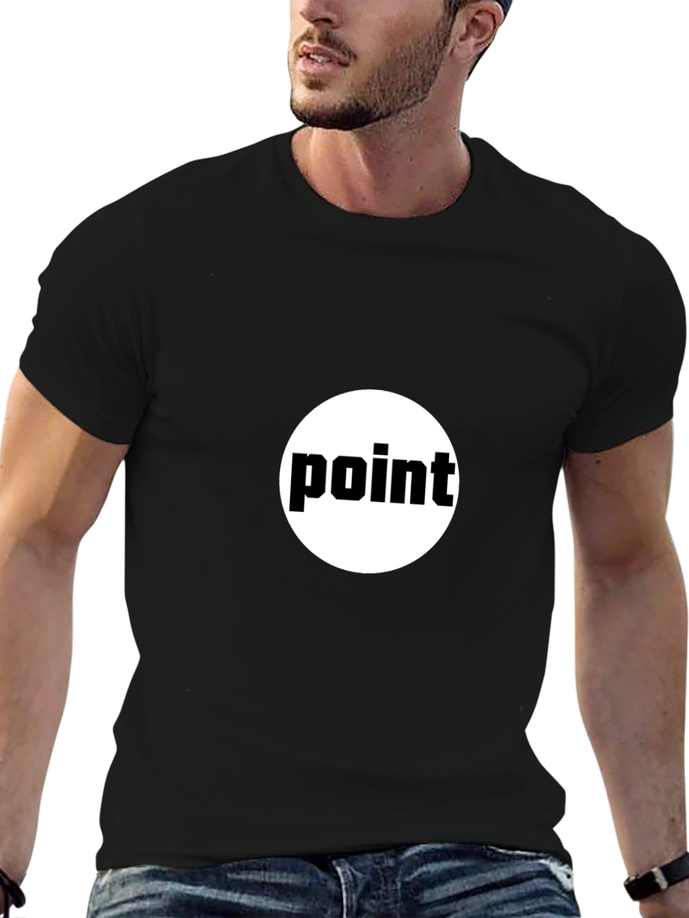 Point Graphic Black T-Shirt
