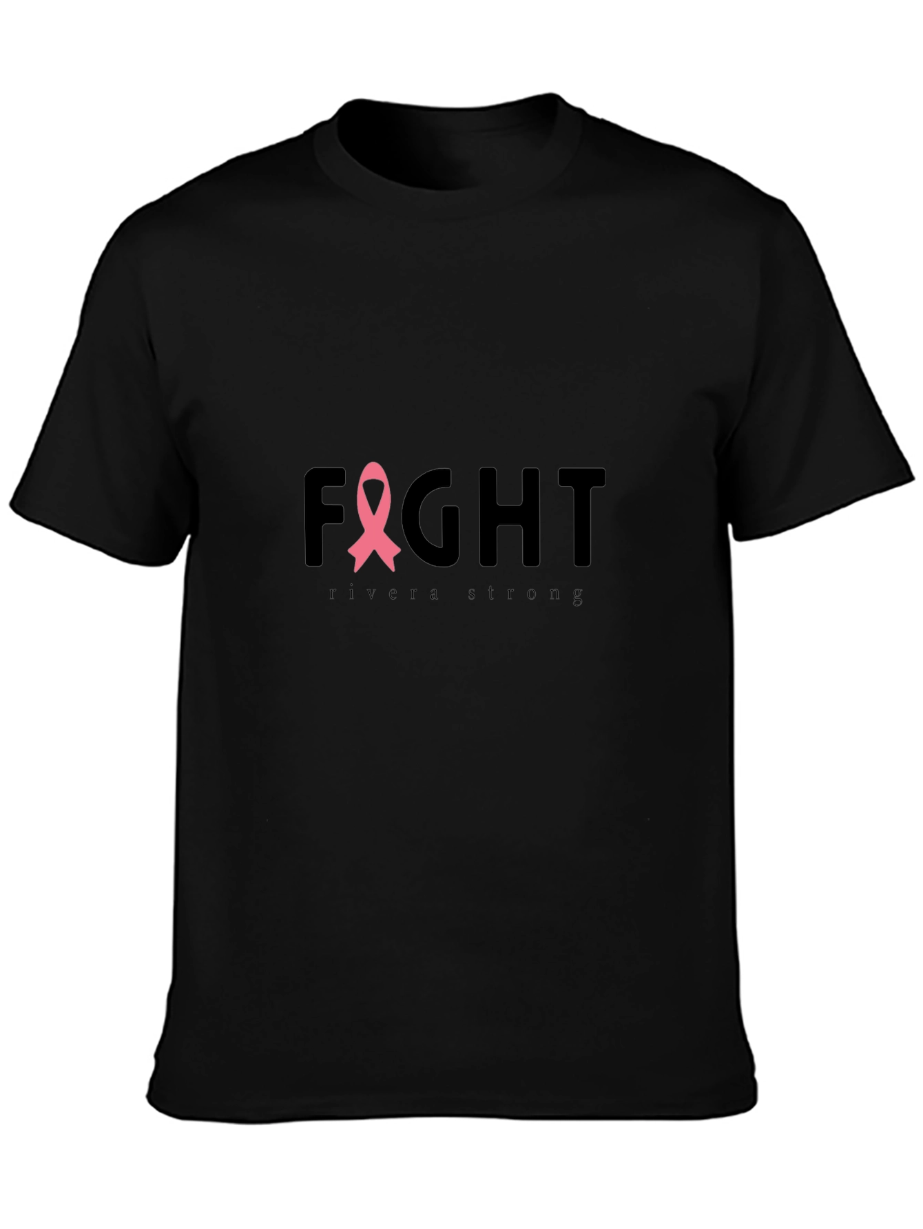 Fight Breast Cancer T-Shirt Rivera Strong Black