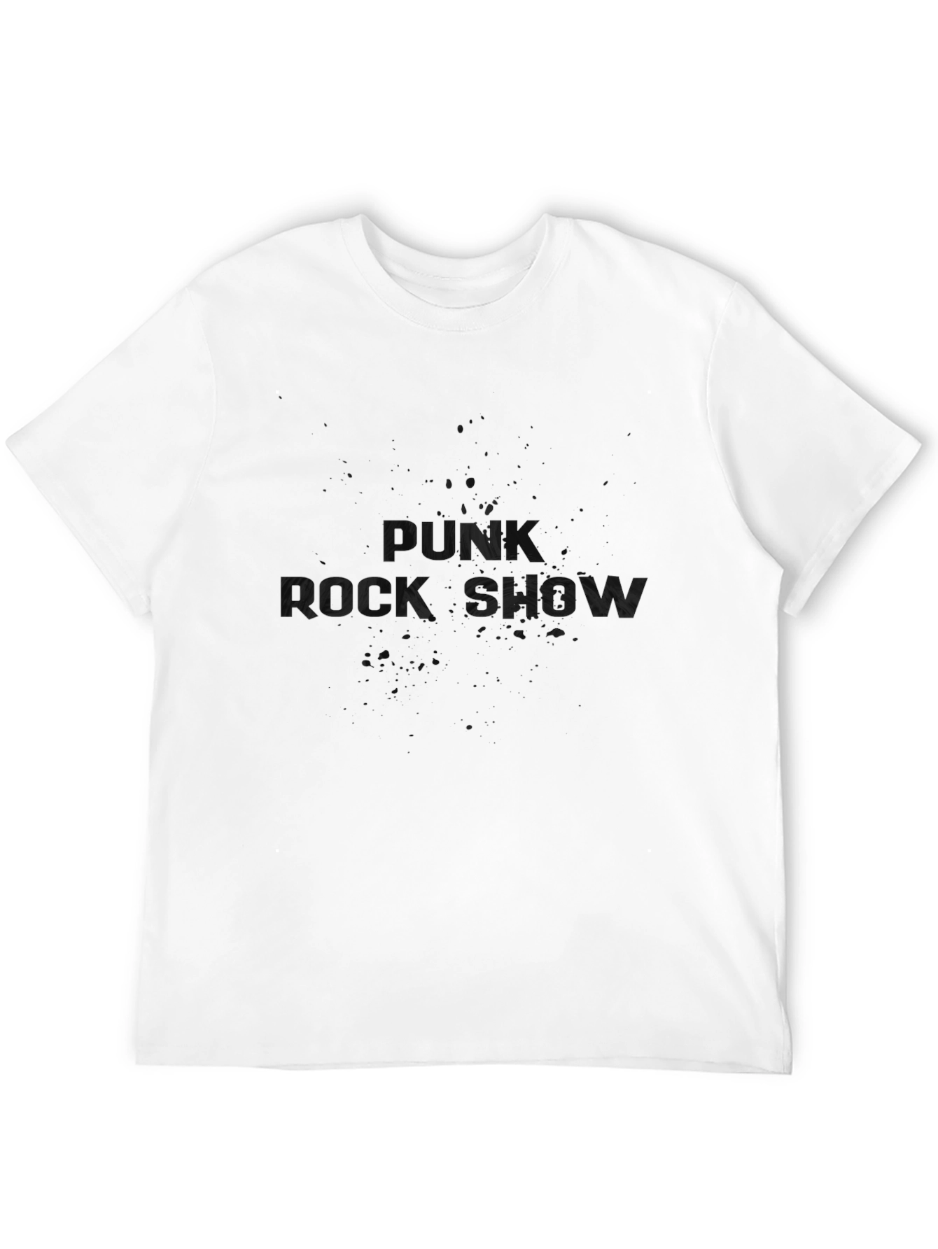 Mens Black Graphic T-Shirt - Rock Show