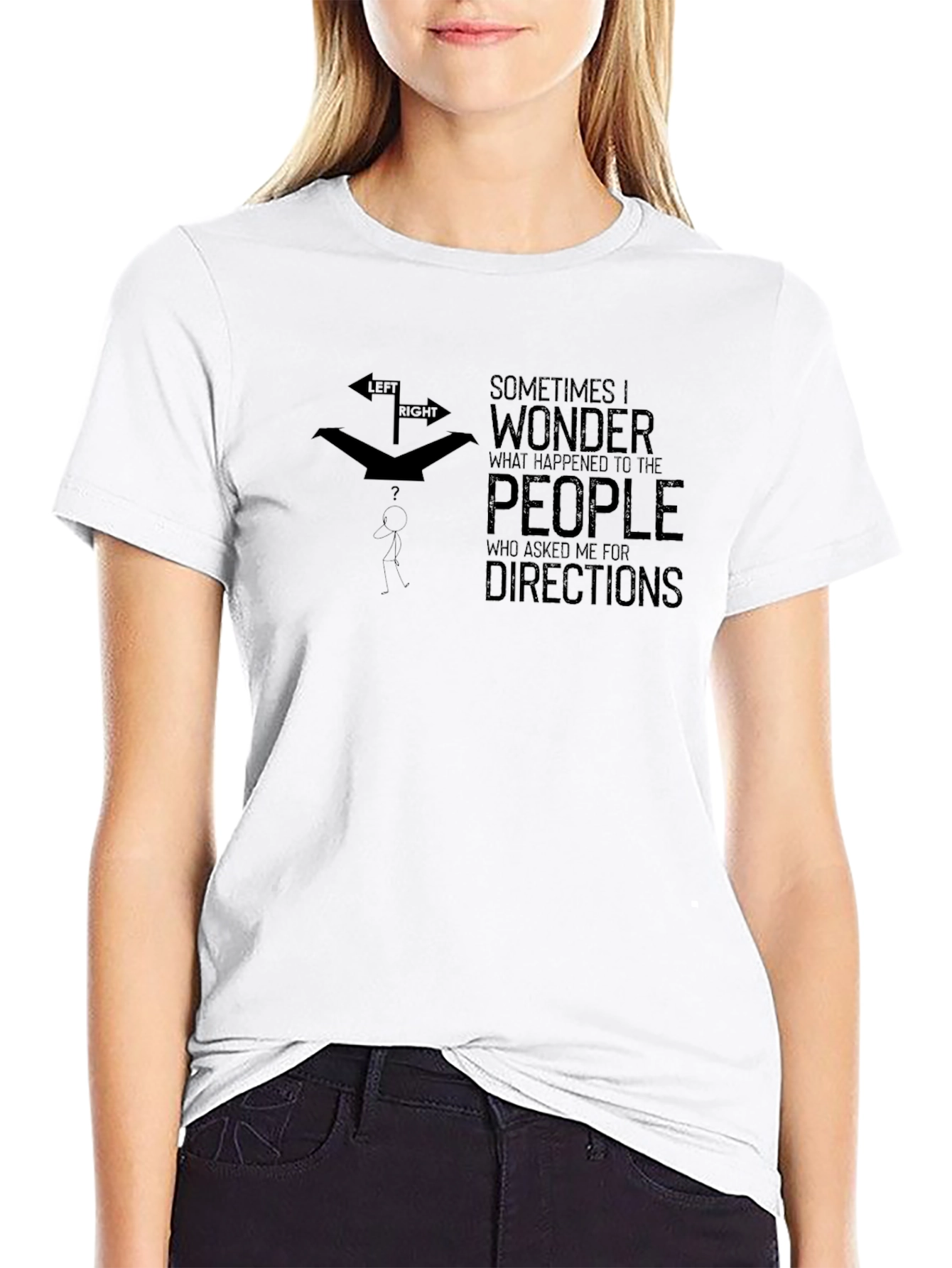 Funny Directional T-Shirt - Lost People Tee