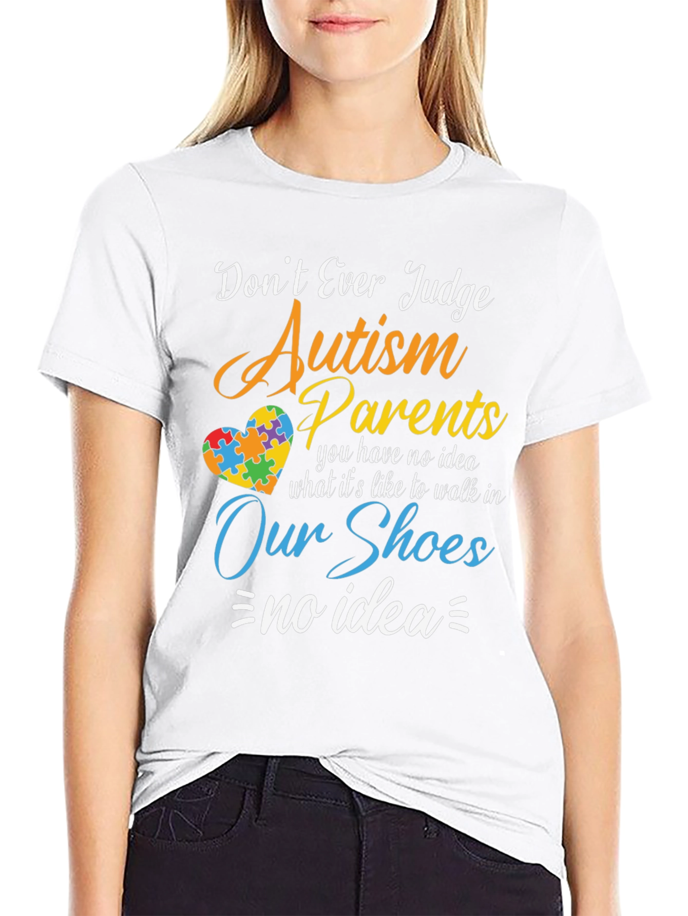 Autism Awareness T-Shirt: Dont Judge Parents Tee