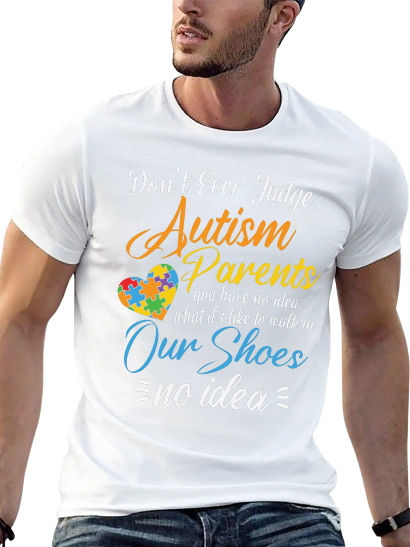 Autism Awareness T-Shirt: Dont Judge Parents Tee