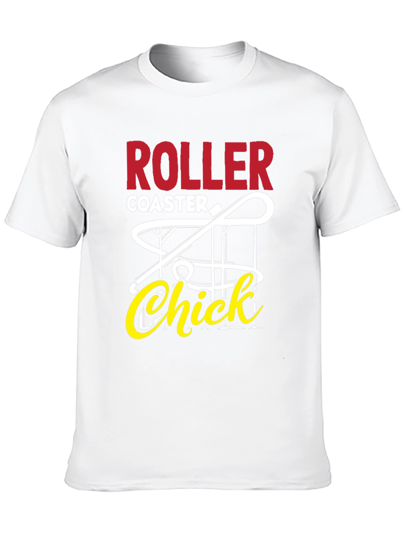 Roller Coaster Chick Graphic T-Shirt