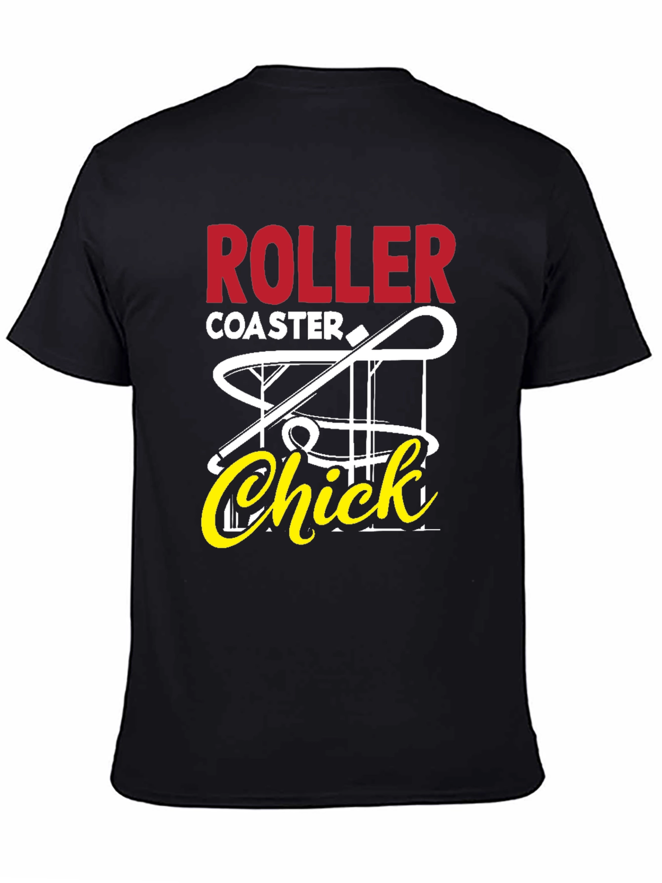 Roller Coaster Chick Graphic T-Shirt