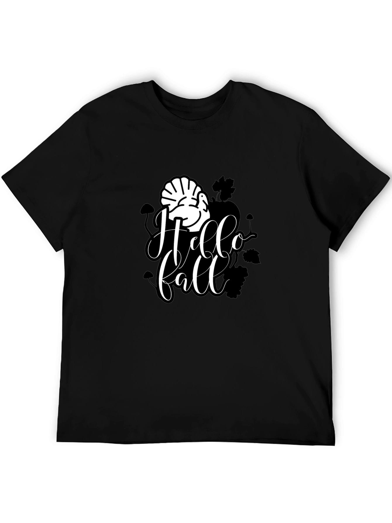 Hello Fall Turkey Graphic Tee - Thanksgiving T-Shirt