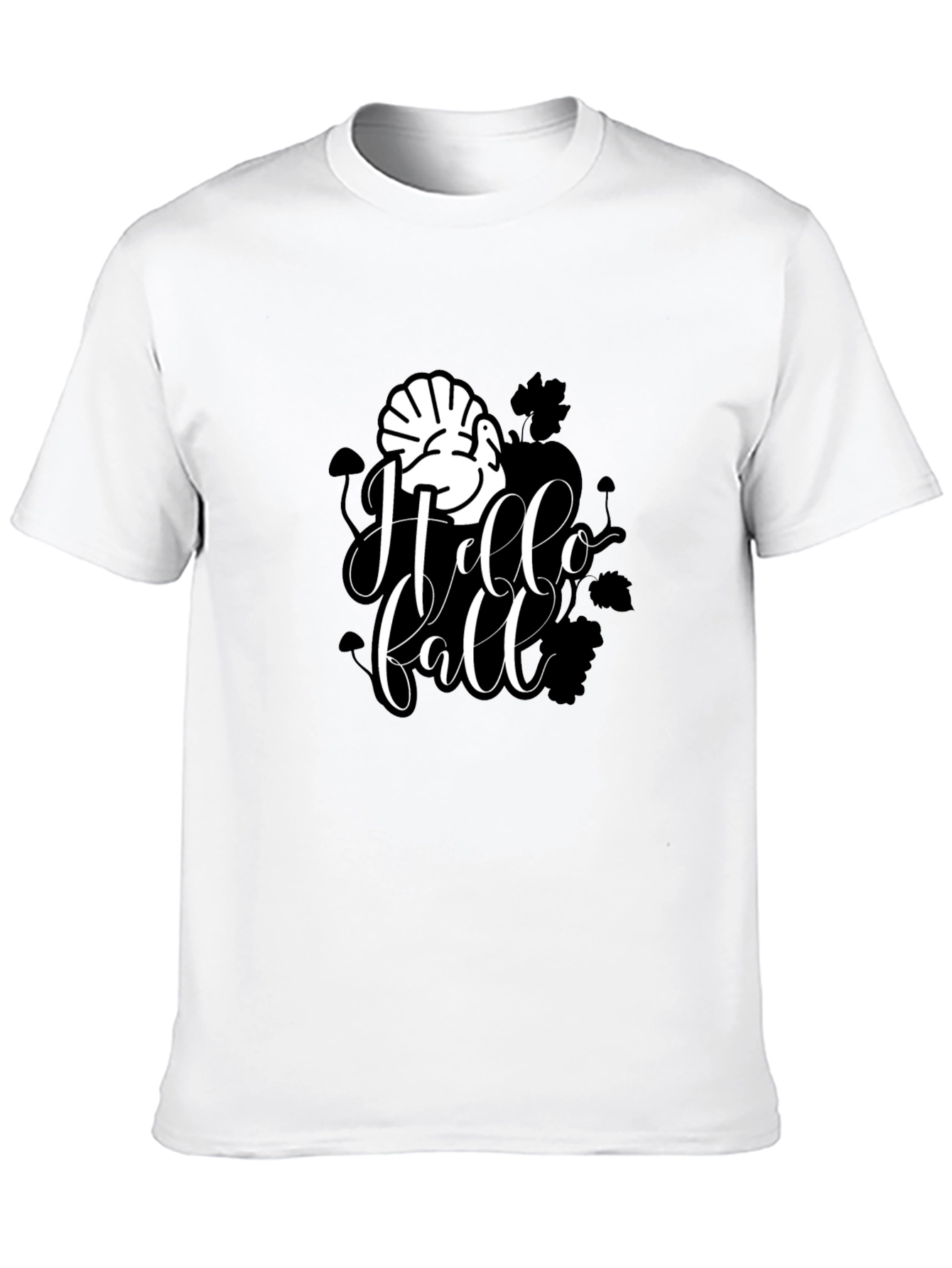 Hello Fall Turkey Graphic Tee - Thanksgiving T-Shirt