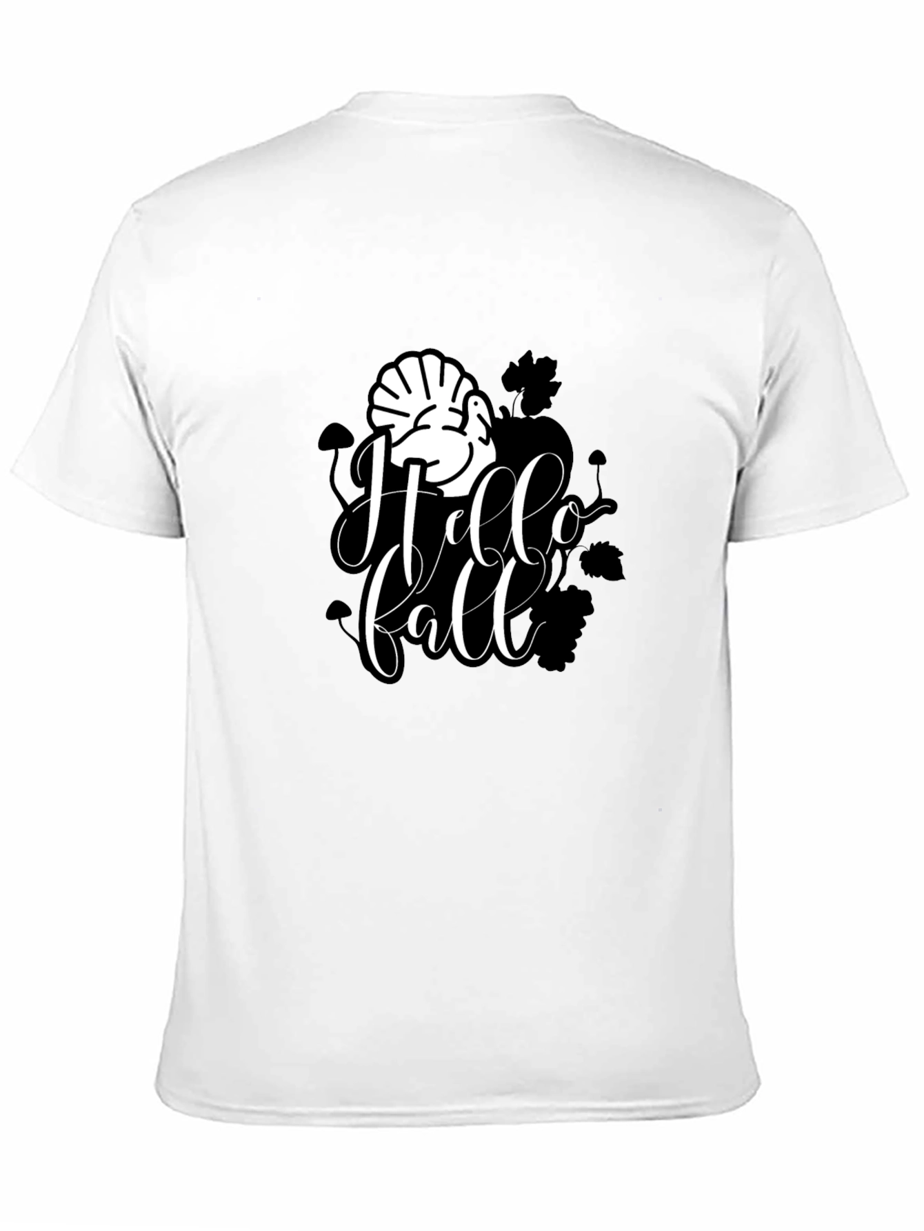 Hello Fall Turkey Graphic Tee - Thanksgiving T-Shirt