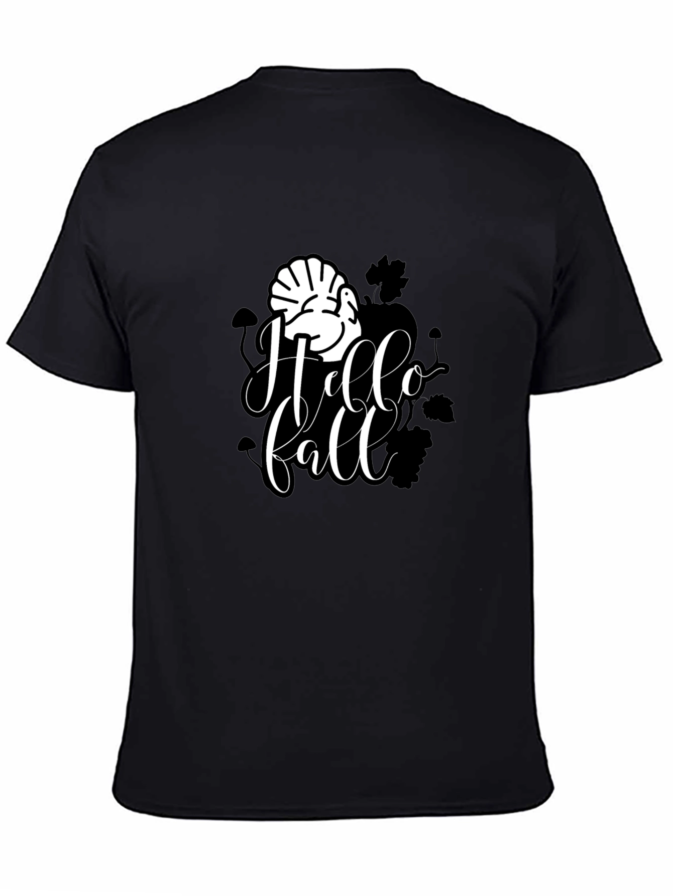 Hello Fall Turkey Graphic Tee - Thanksgiving T-Shirt