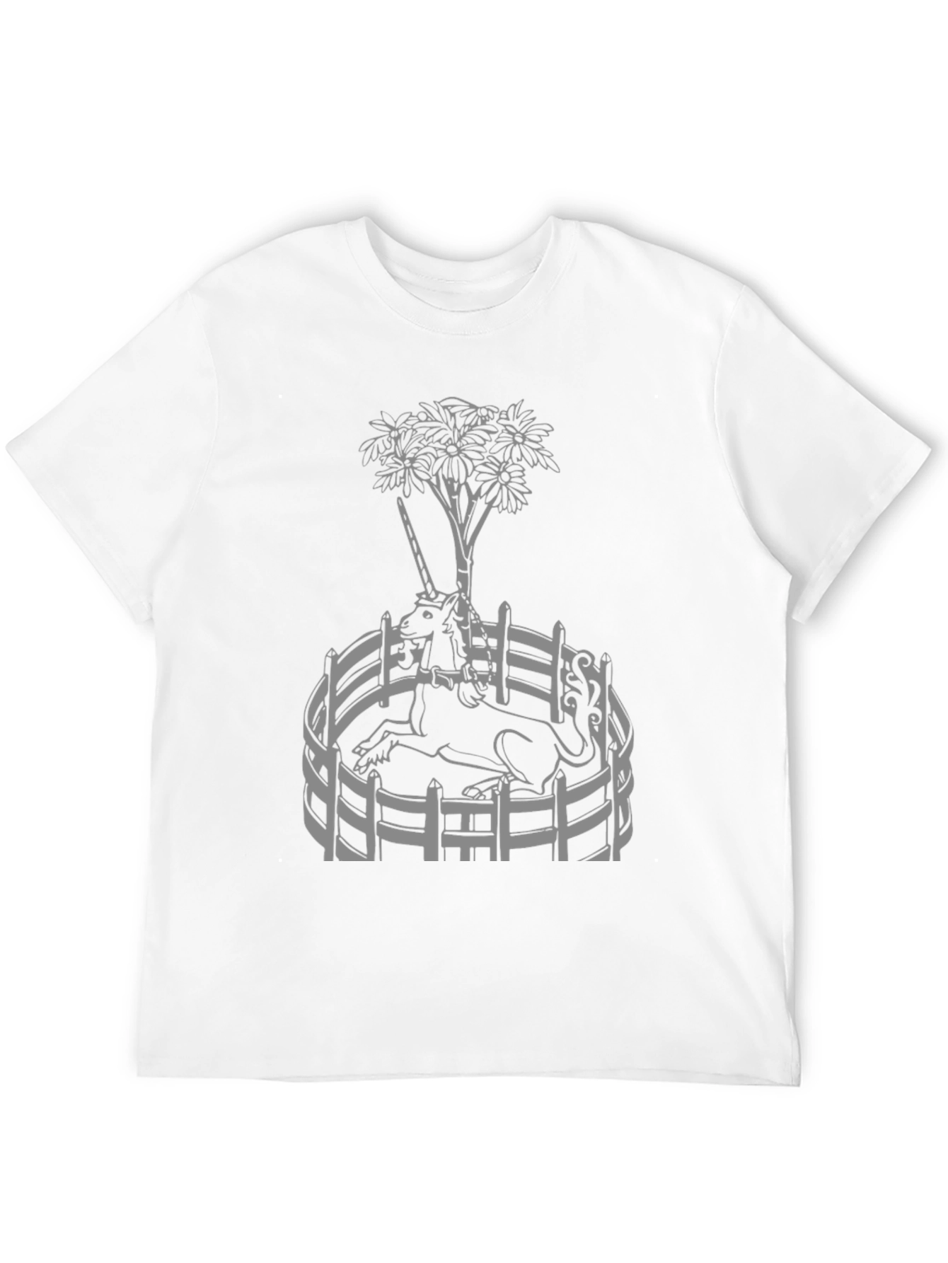 Unicorn Garden Graphic Tee - Black