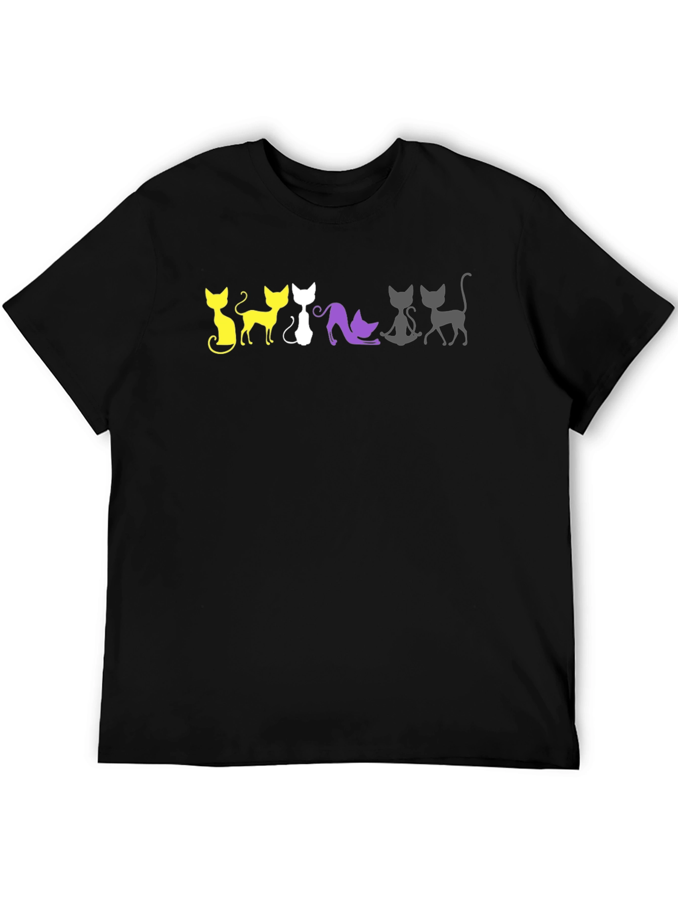 Non-Binary Pride Cats T-Shirt
