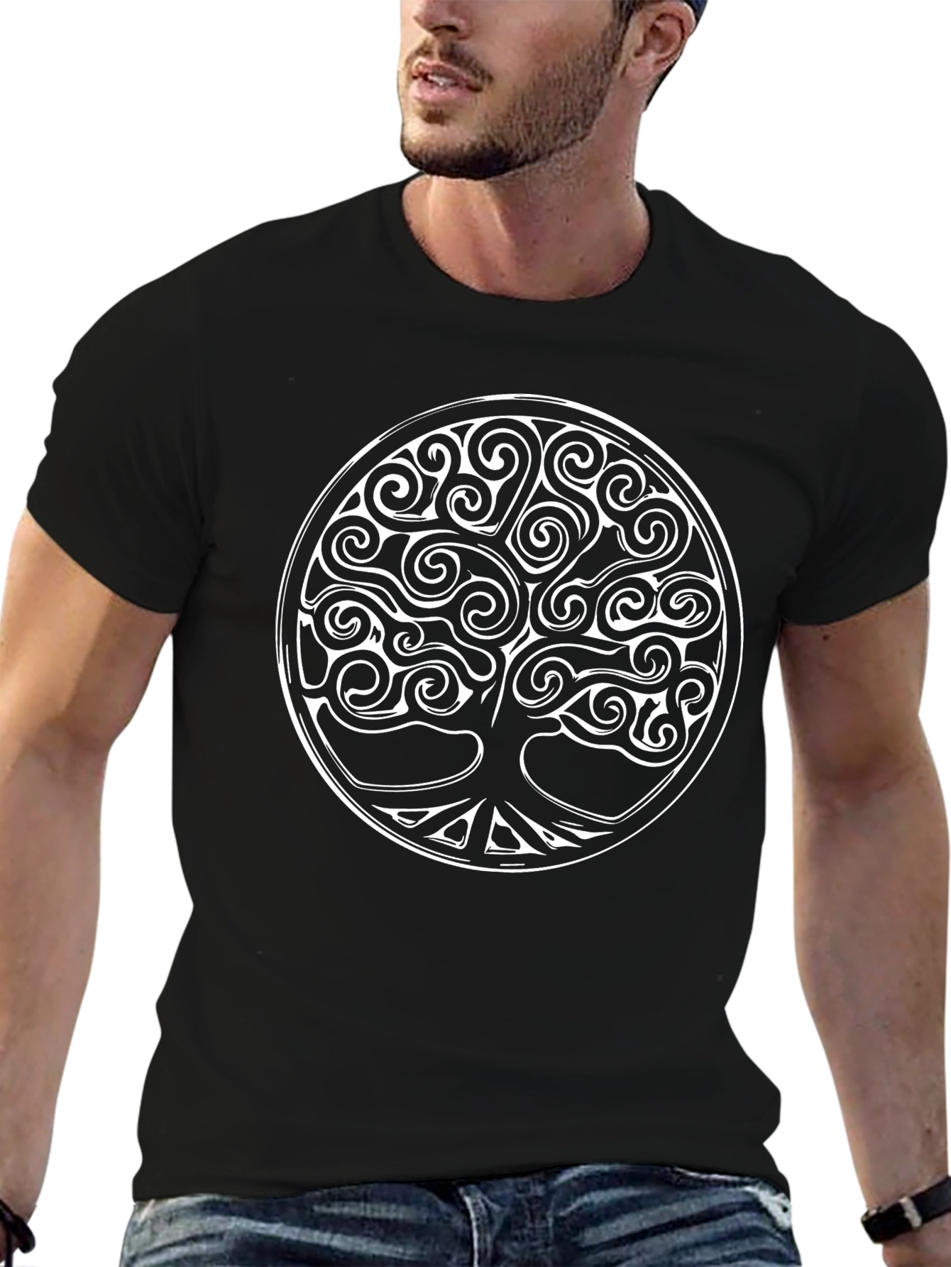 Celtic Tree of Life Black T-Shirt