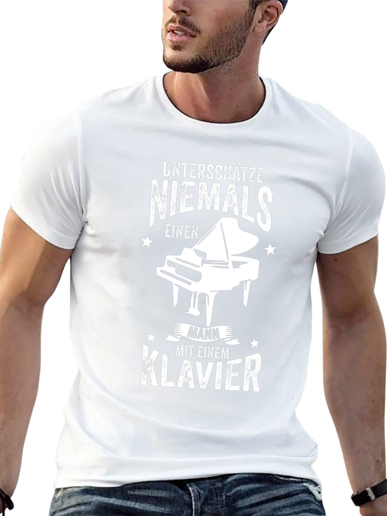 Unterschätze Niemals Klavier T-Shirt