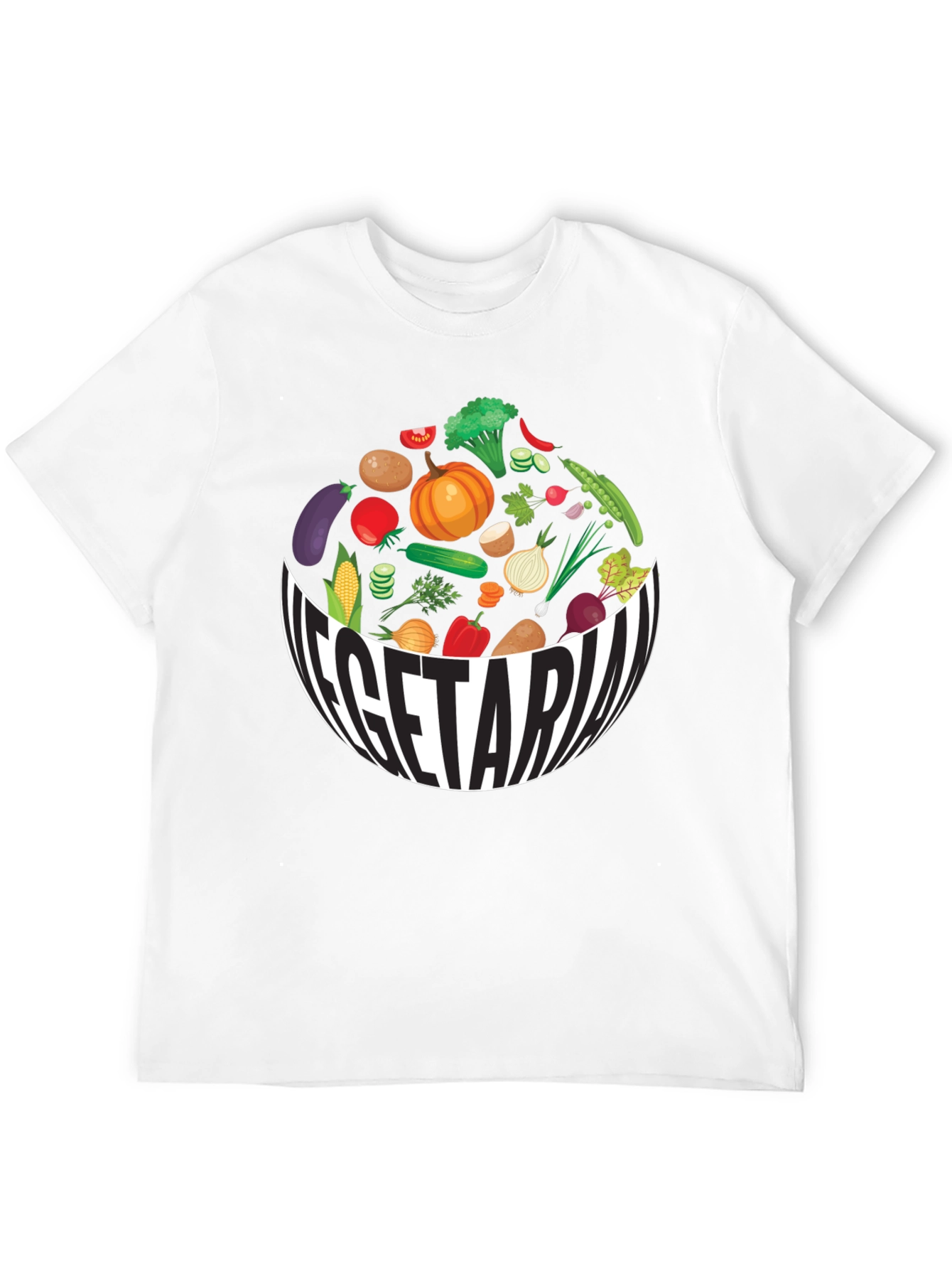 Vegetarian Bowl T-Shirt - Fresh & Fun!