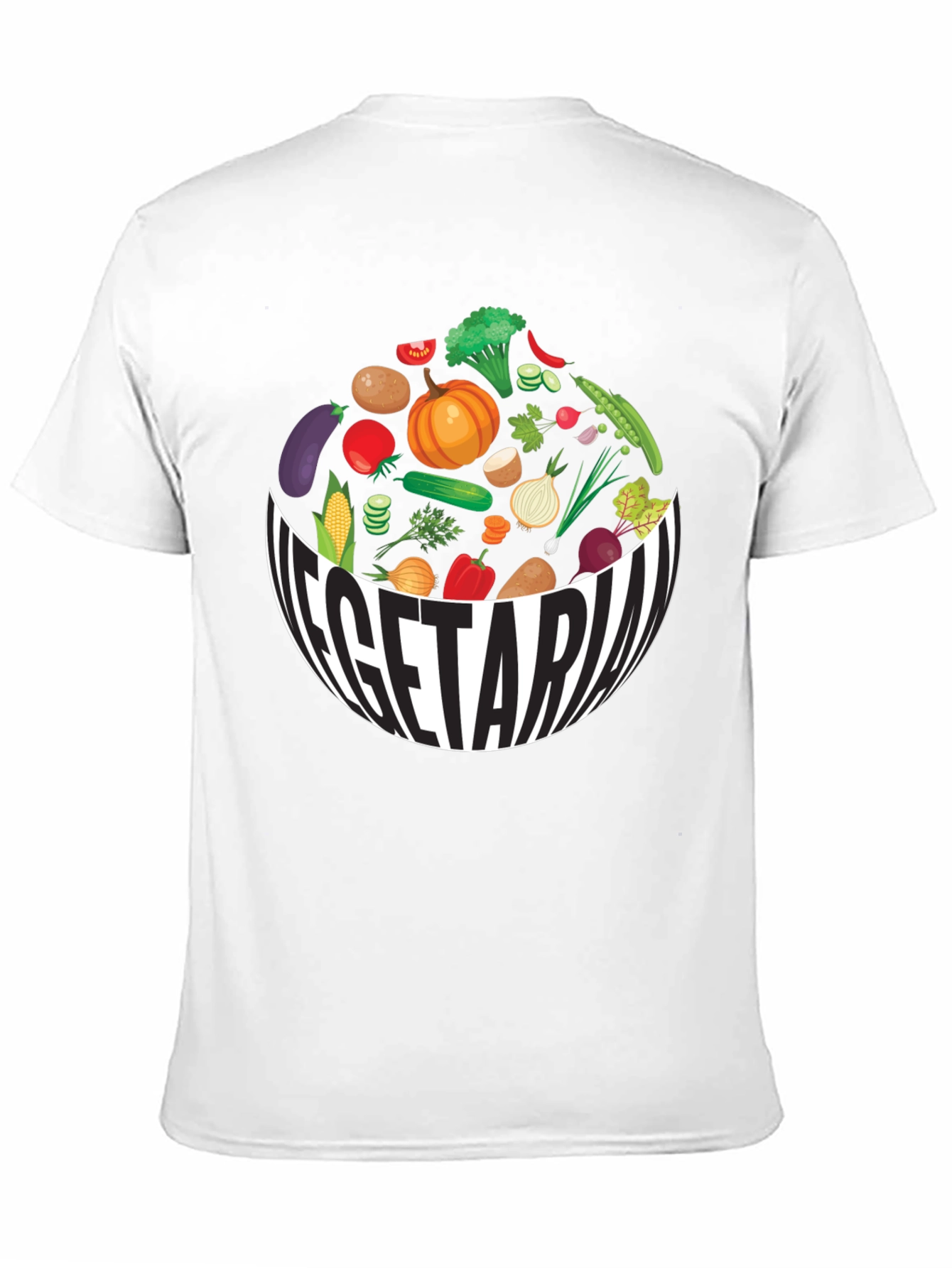 Vegetarian Bowl T-Shirt - Fresh & Fun!