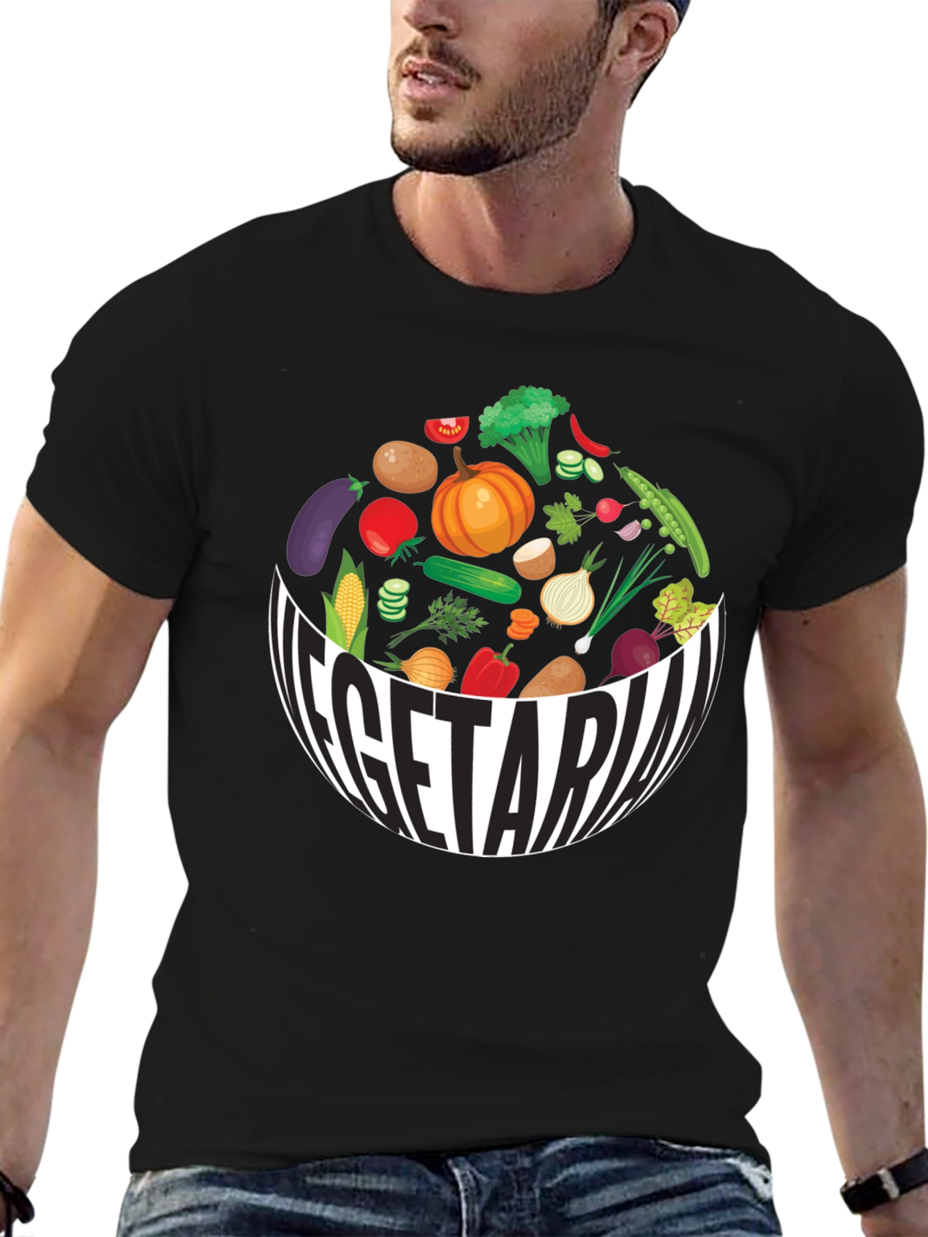 Vegetarian Bowl T-Shirt - Fresh & Fun!