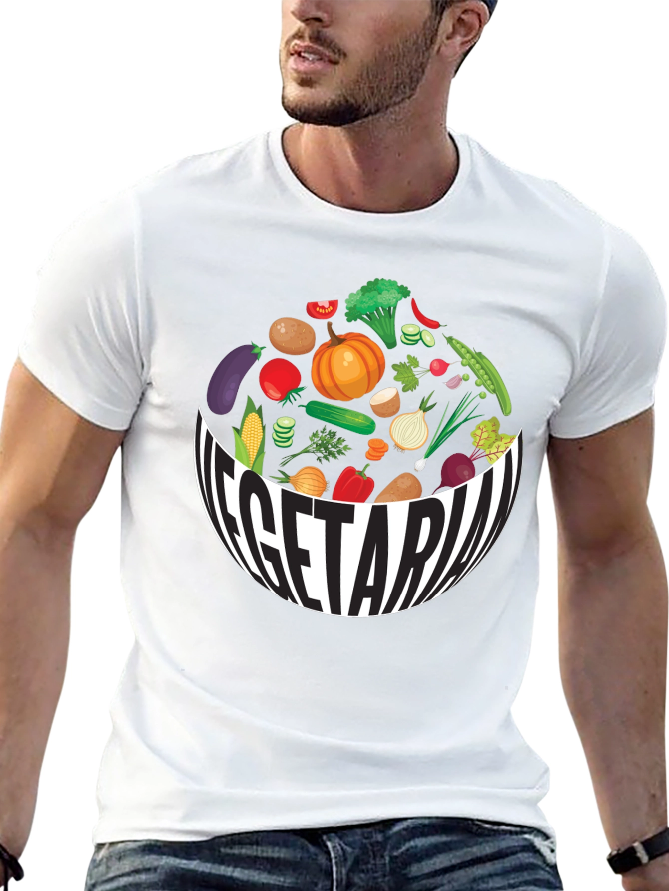 Vegetarian Bowl T-Shirt - Fresh & Fun!