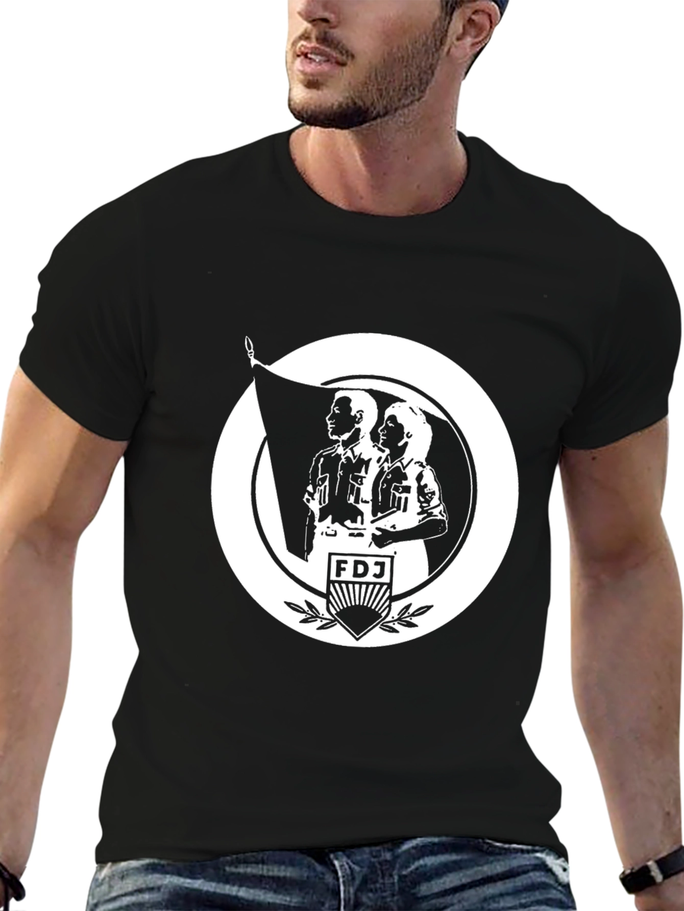 Black FDJ Graphic T-Shirt