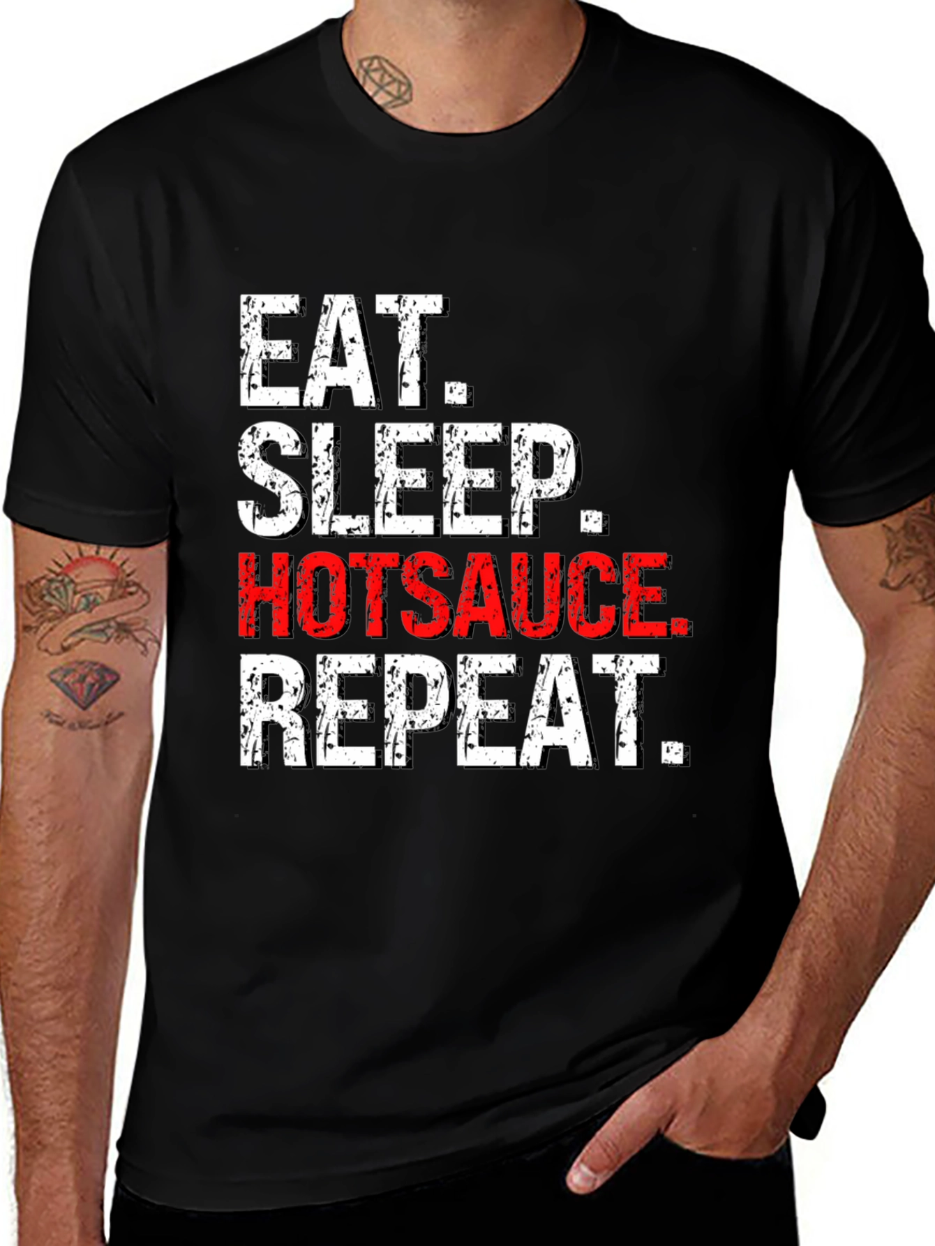 Eat Sleep Hotsauce Repeat T-Shirt