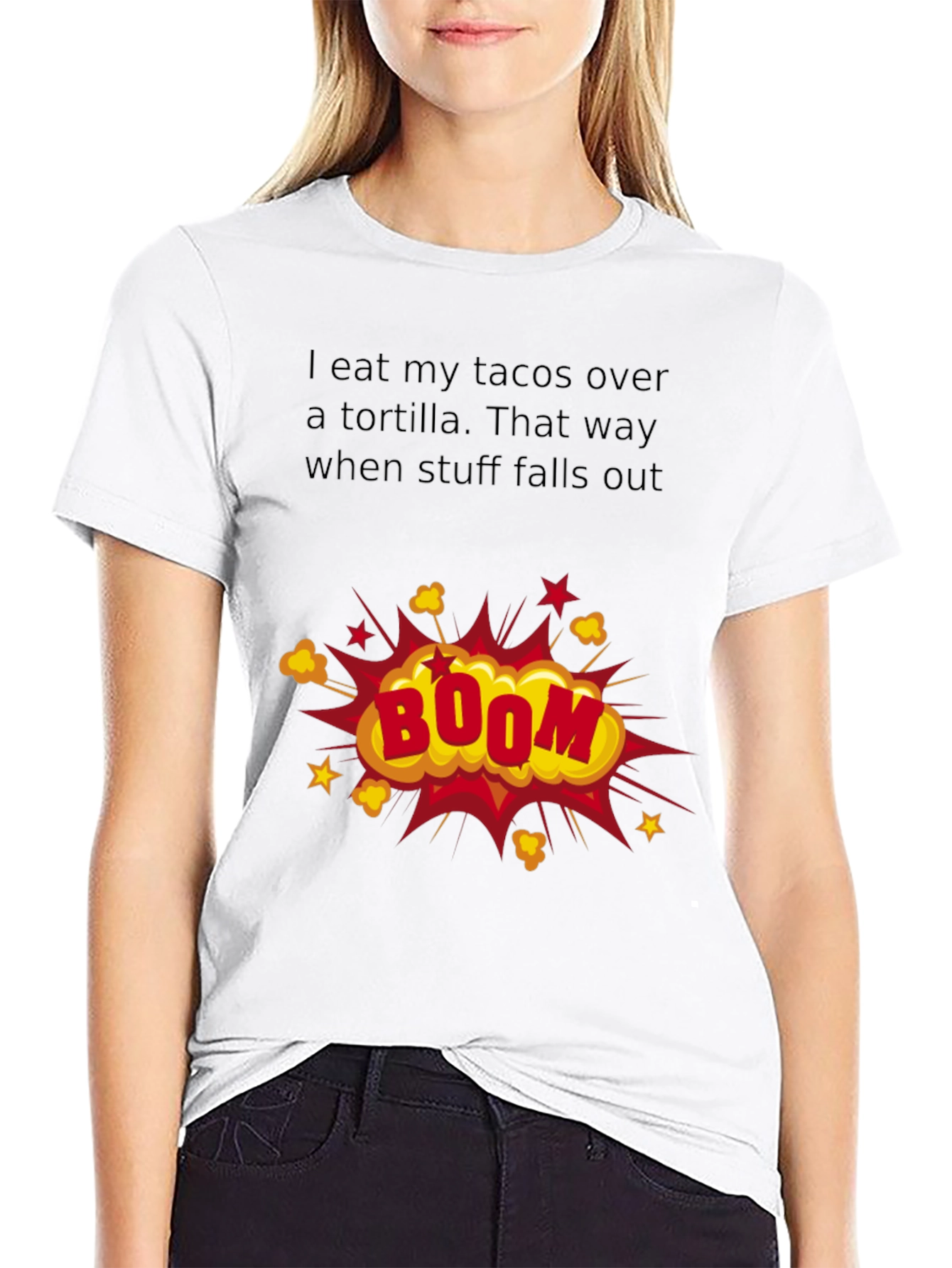 Taco Humor T-Shirt: Boom!