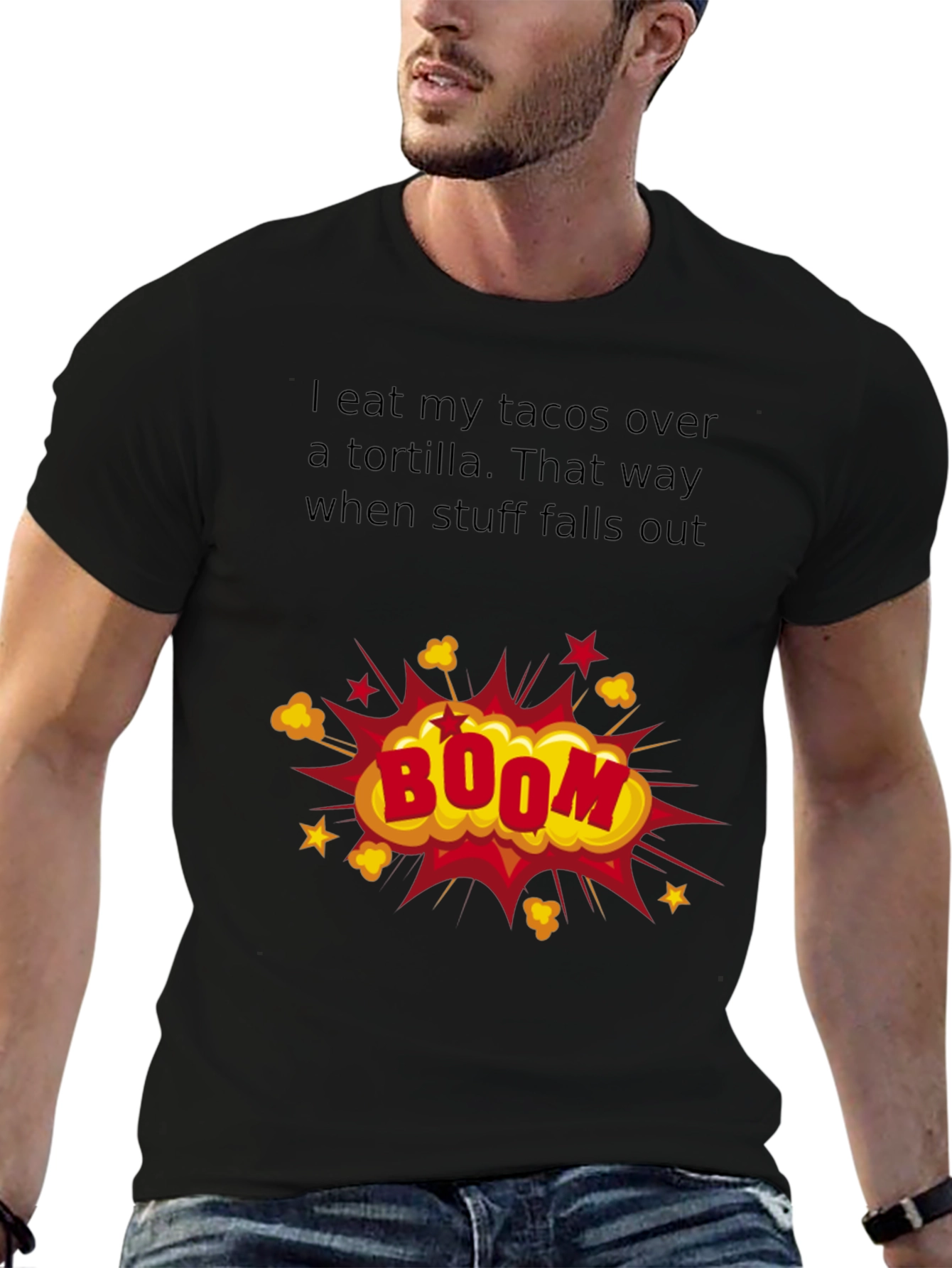 Taco Humor T-Shirt: Boom!