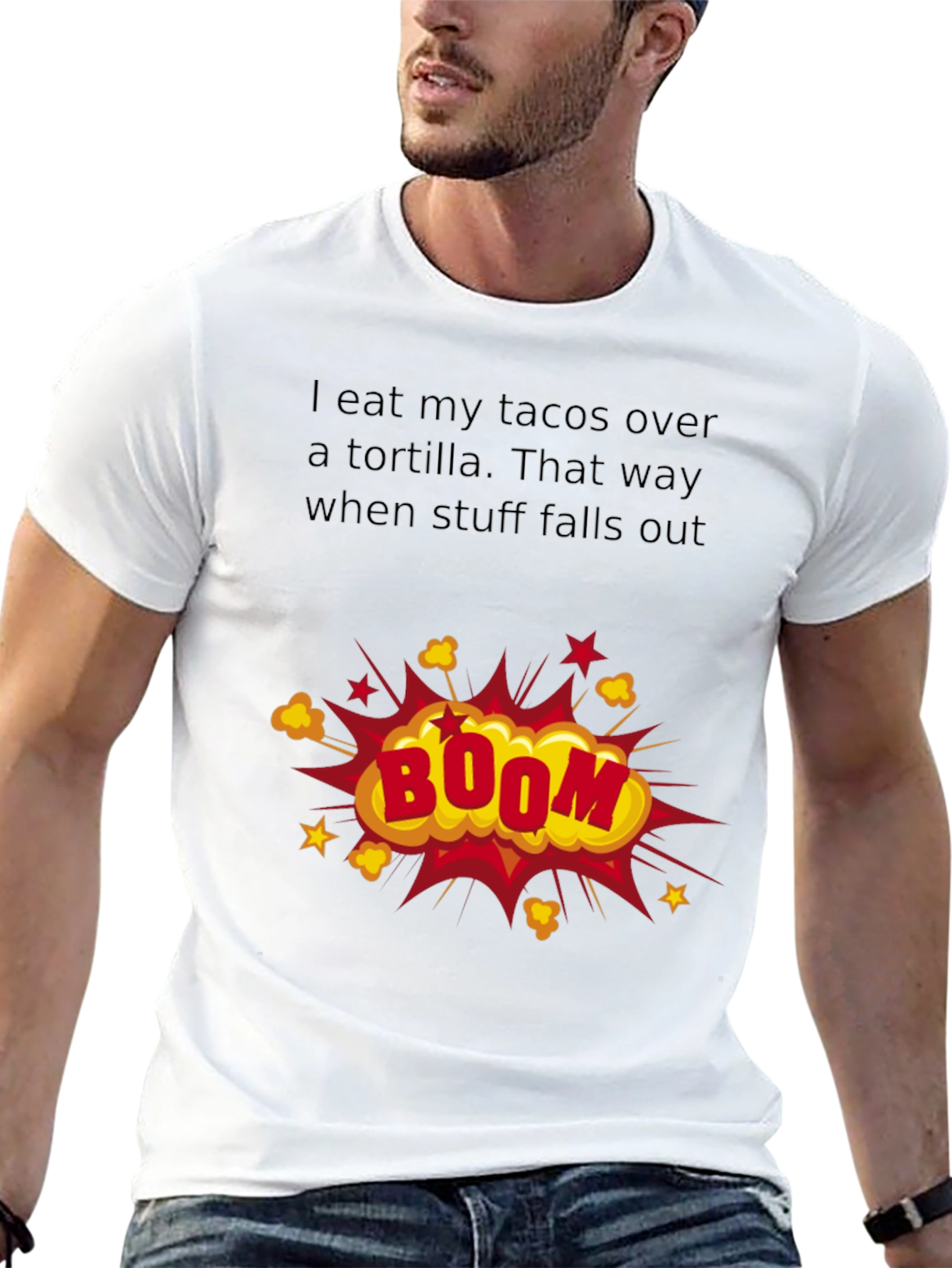 Taco Humor T-Shirt: Boom!
