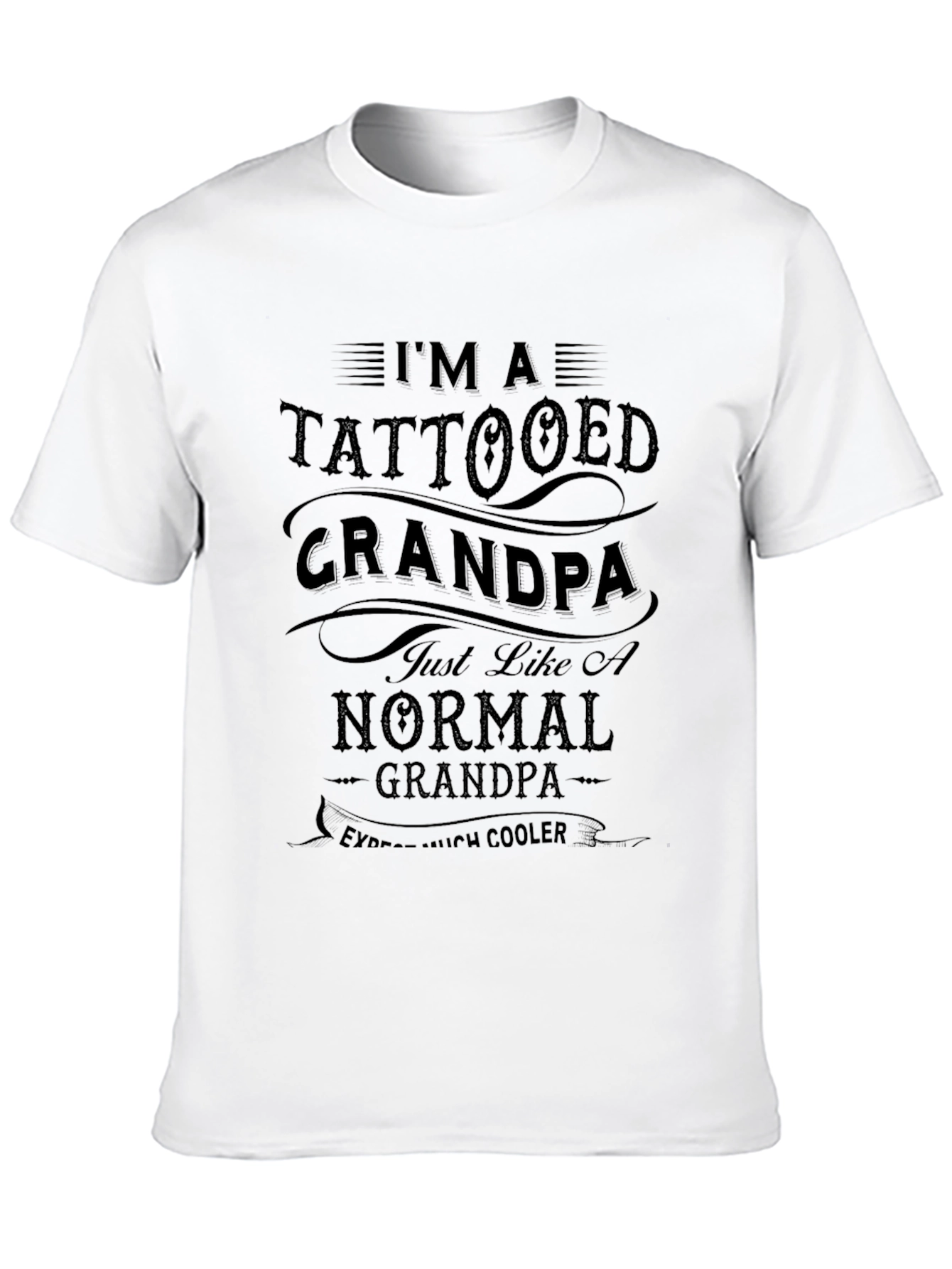 Tattooed Grandpa Graphic Tee - Cool Grandparent Style