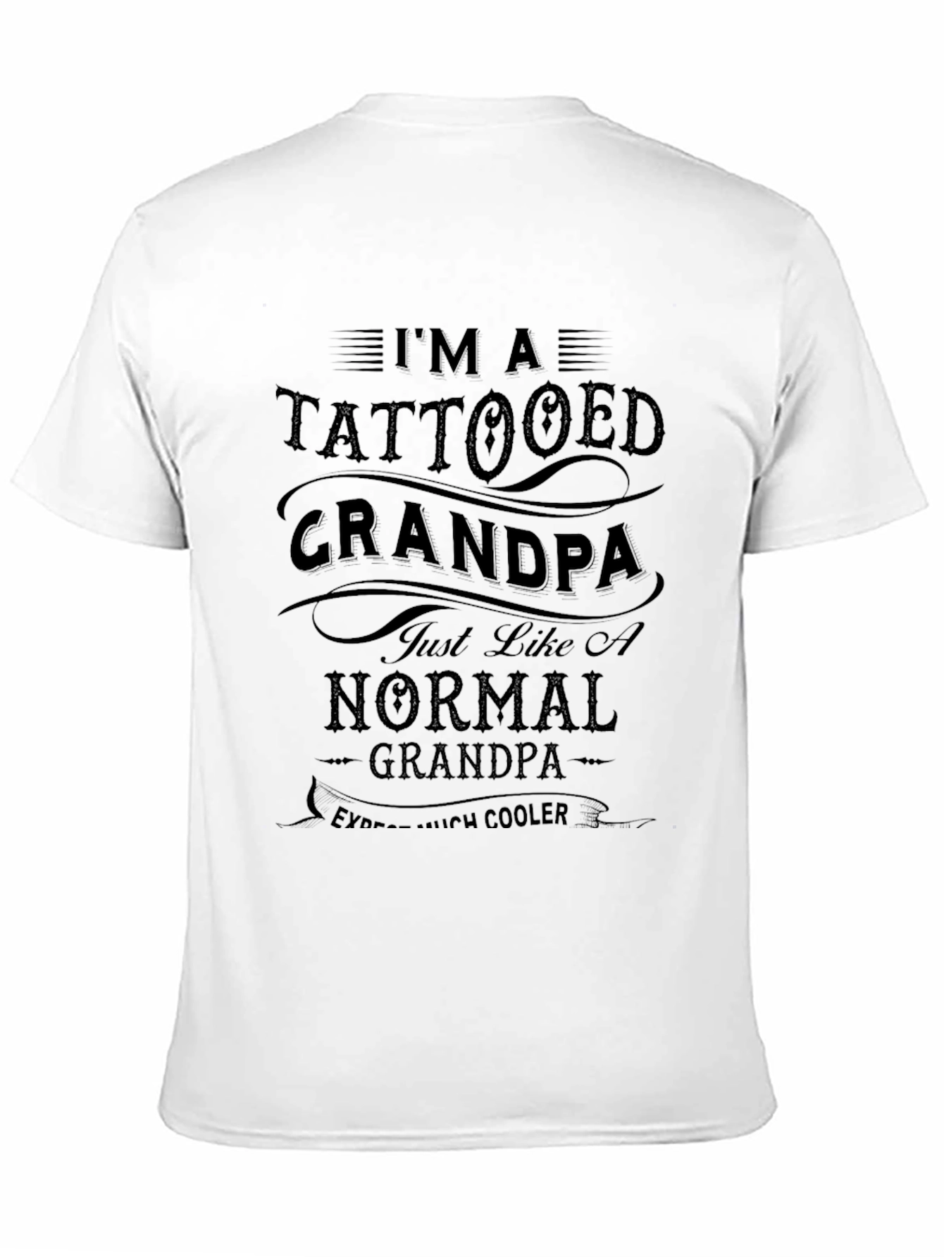 Tattooed Grandpa Graphic Tee - Cool Grandparent Style
