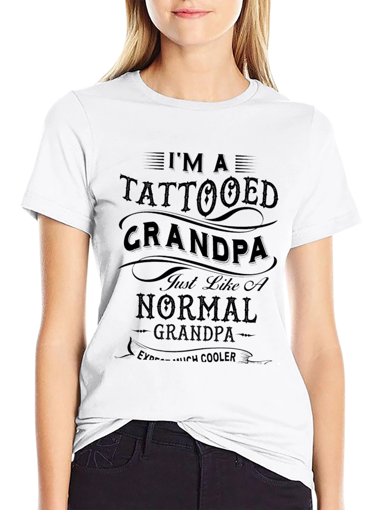 Tattooed Grandpa Graphic Tee - Cool Grandparent Style