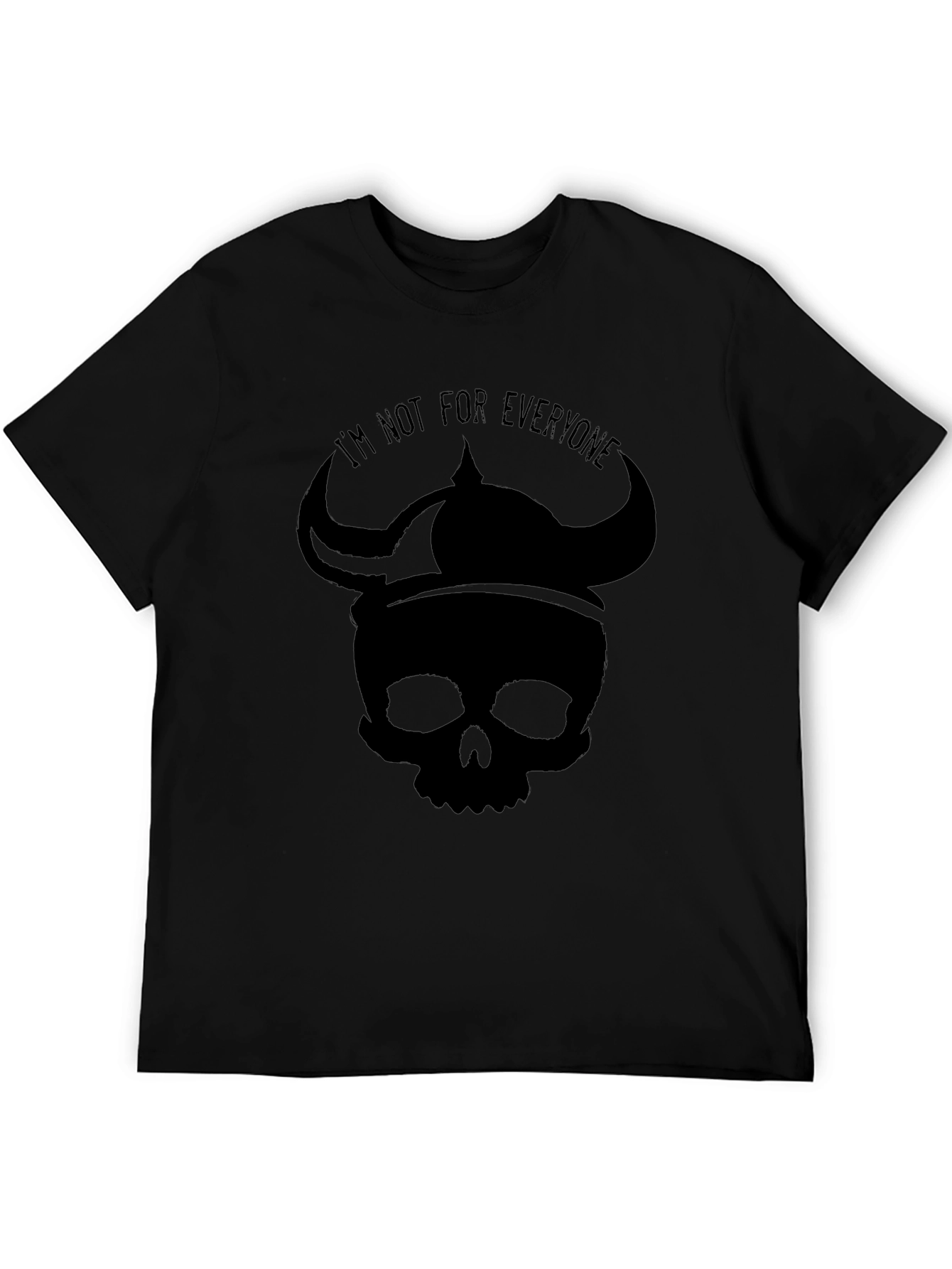 Skull Viking Helmet Graphic T-Shirt