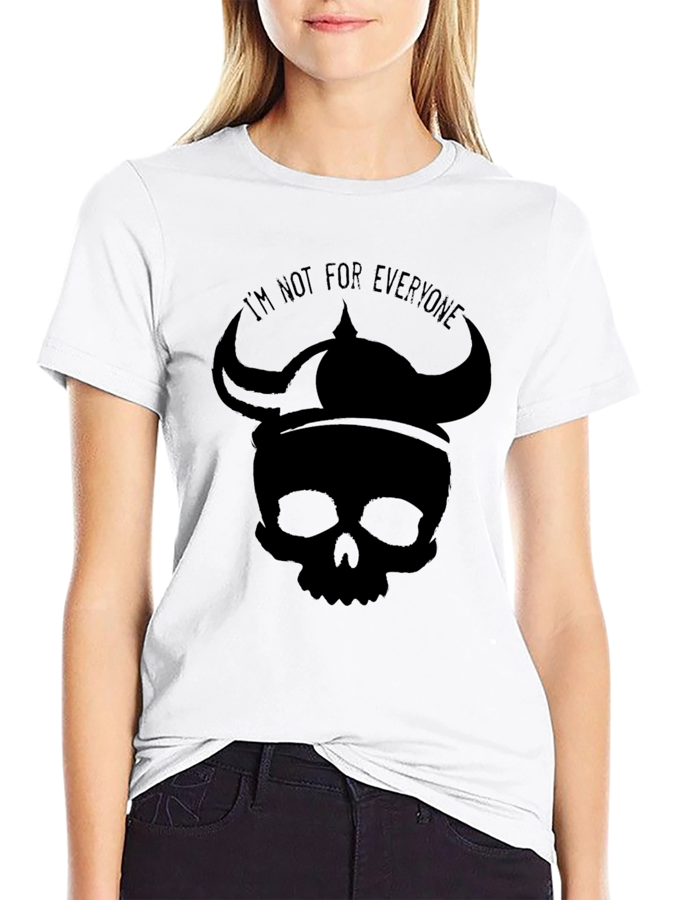 Skull Viking Helmet Graphic T-Shirt