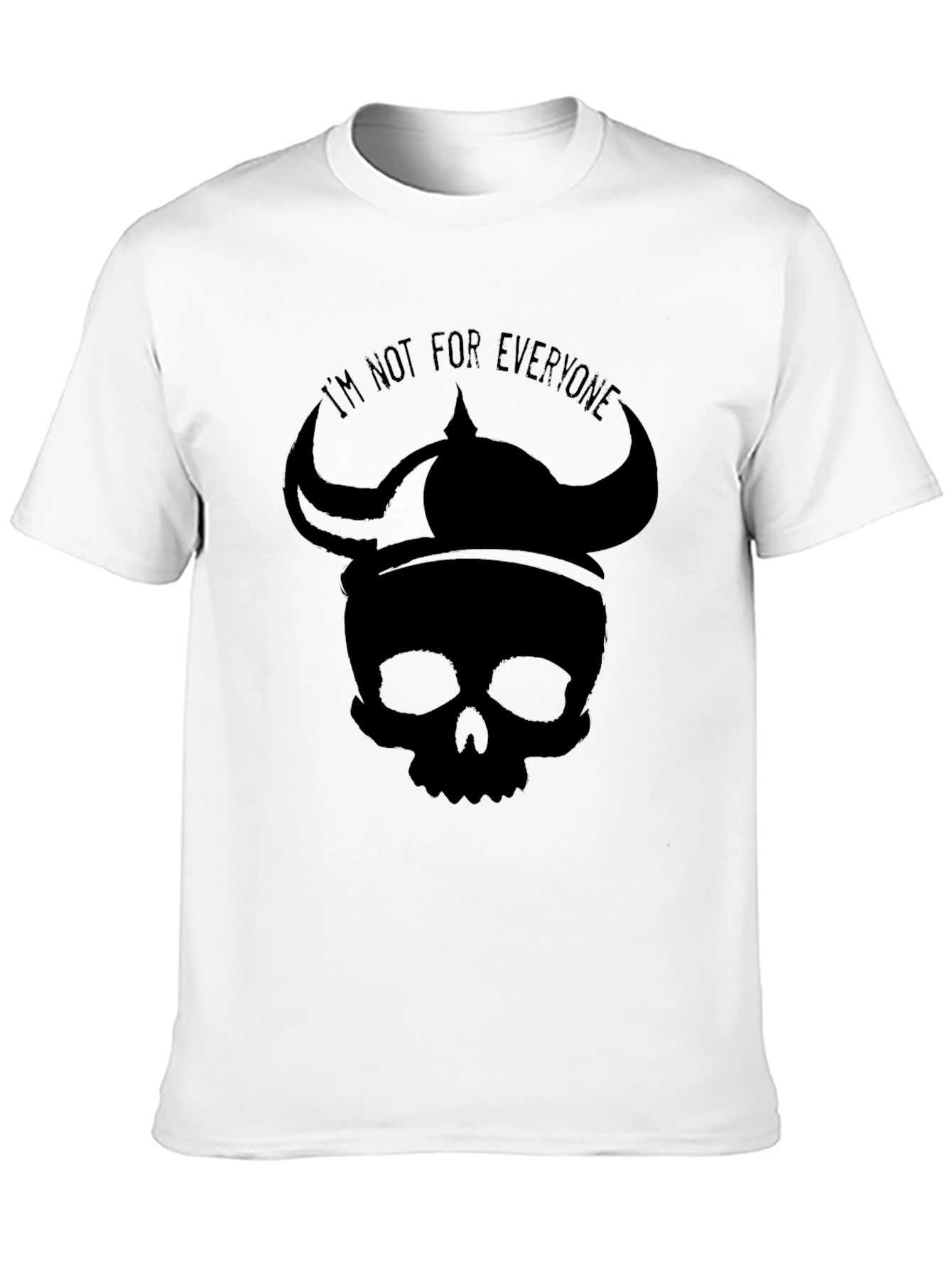 Skull Viking Helmet Graphic T-Shirt