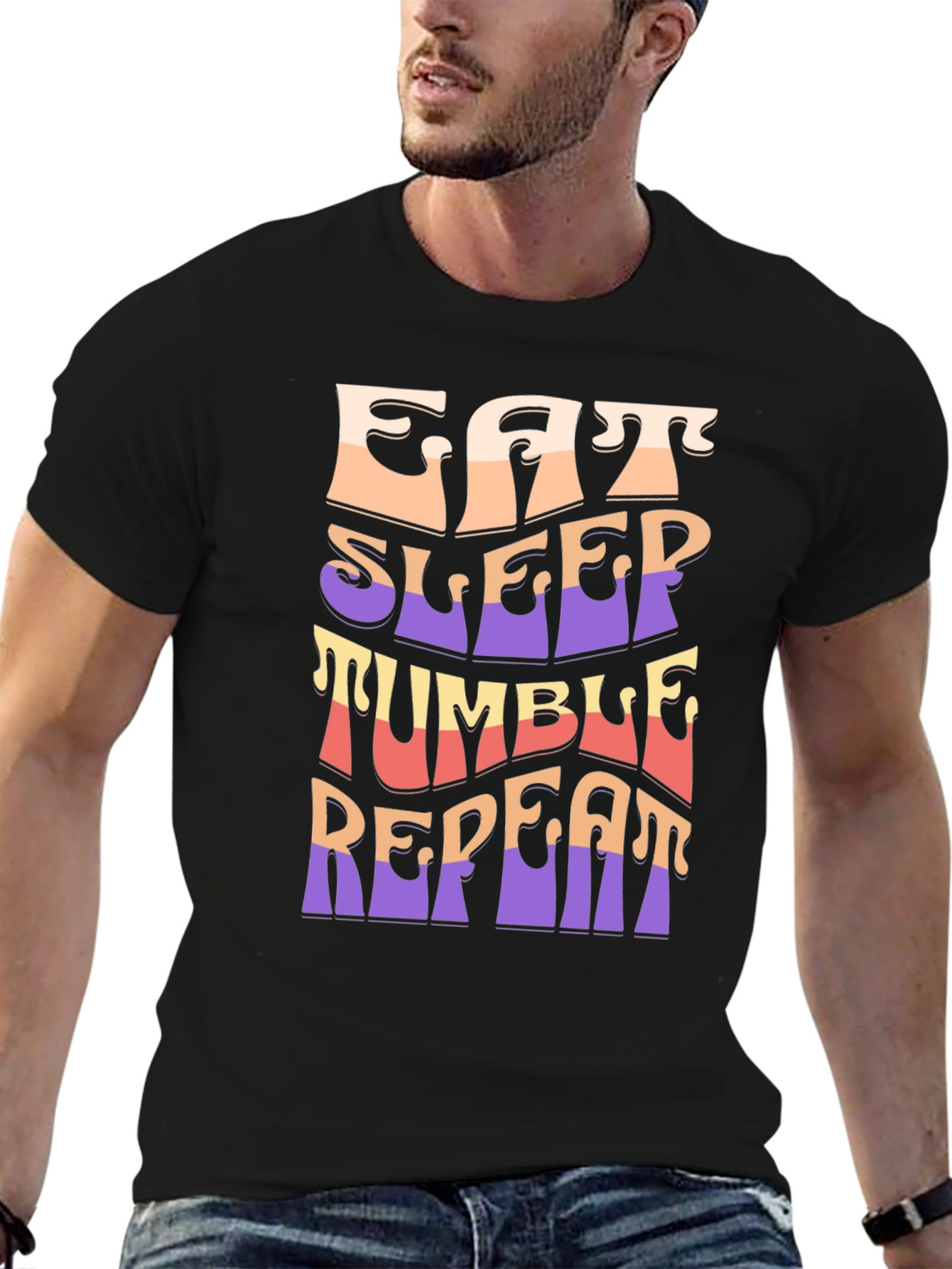 Eat Sleep Tumble Repeat Graphic Tee