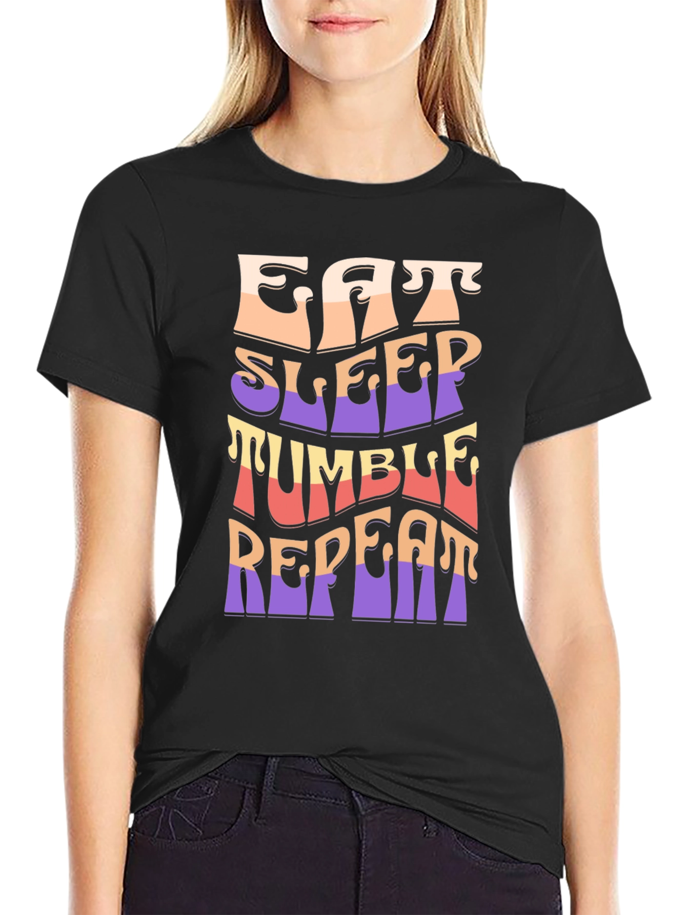 Eat Sleep Tumble Repeat Graphic Tee