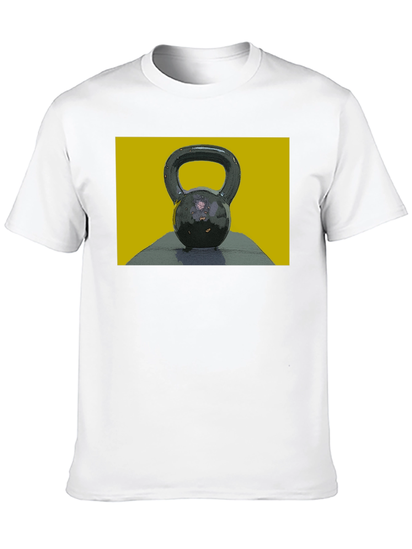 Kettlebell Graphic Tee - Black Cotton T-Shirt