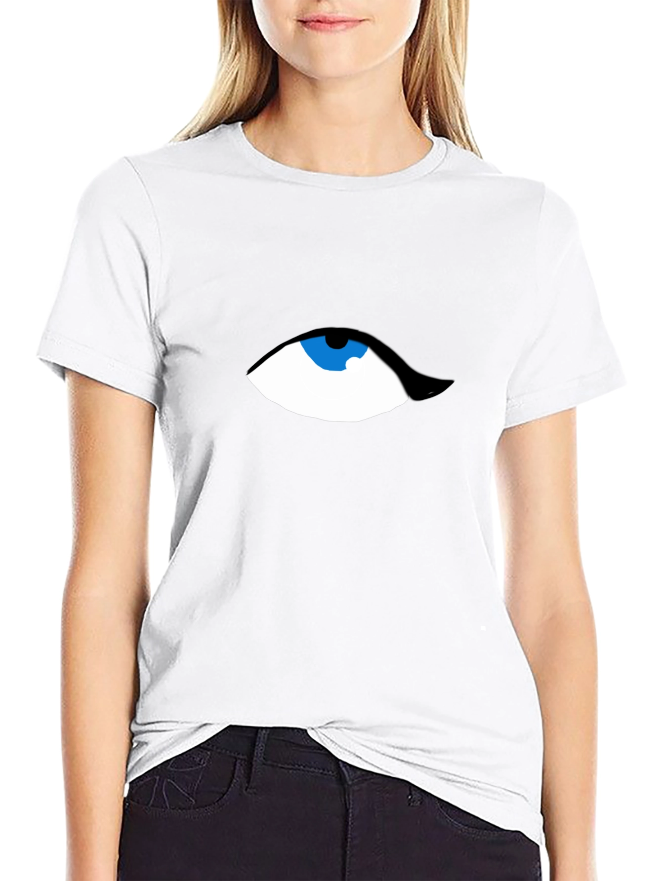 Eye See You Graphic Tee - Modern Black T-Shirt