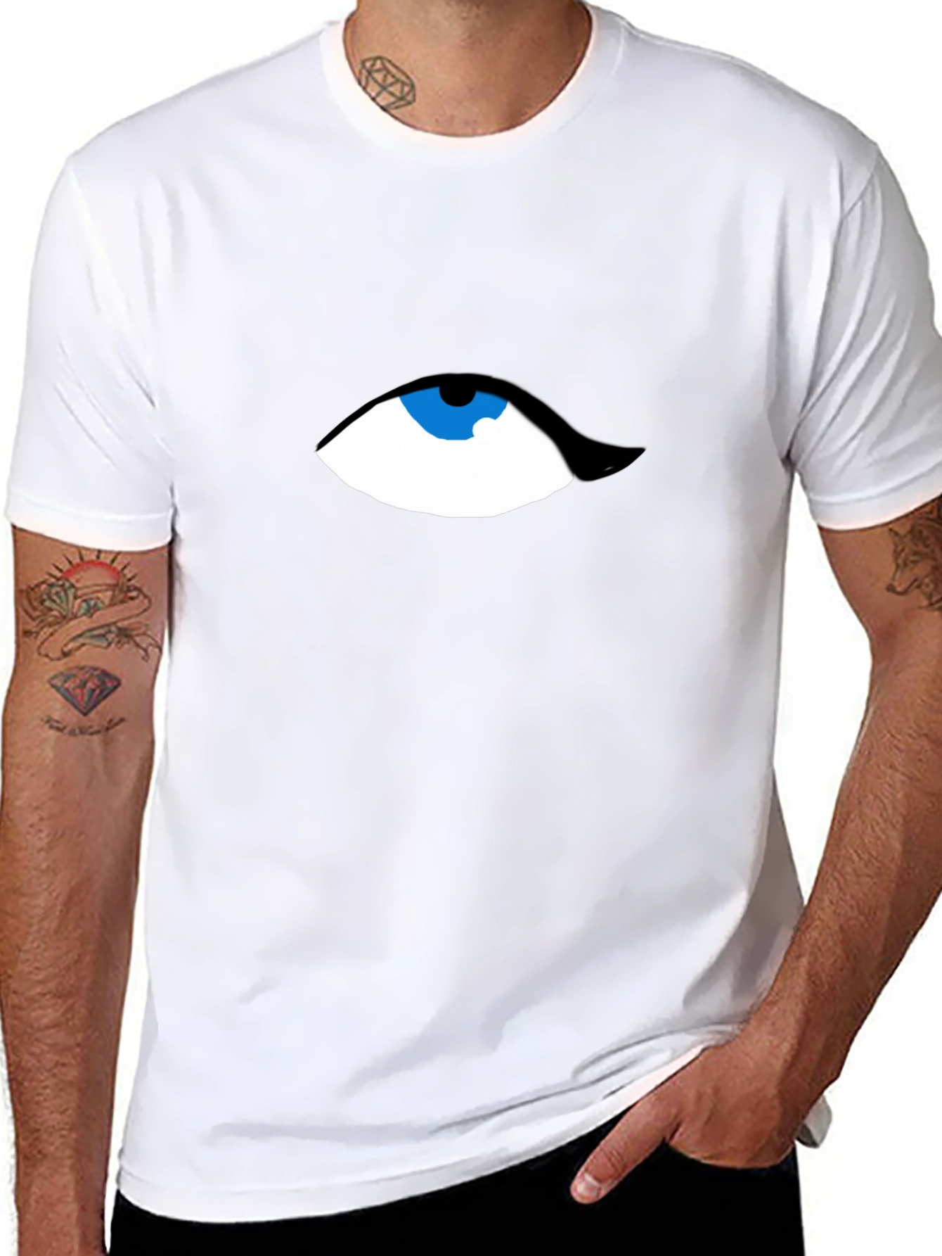 Eye See You Graphic Tee - Modern Black T-Shirt
