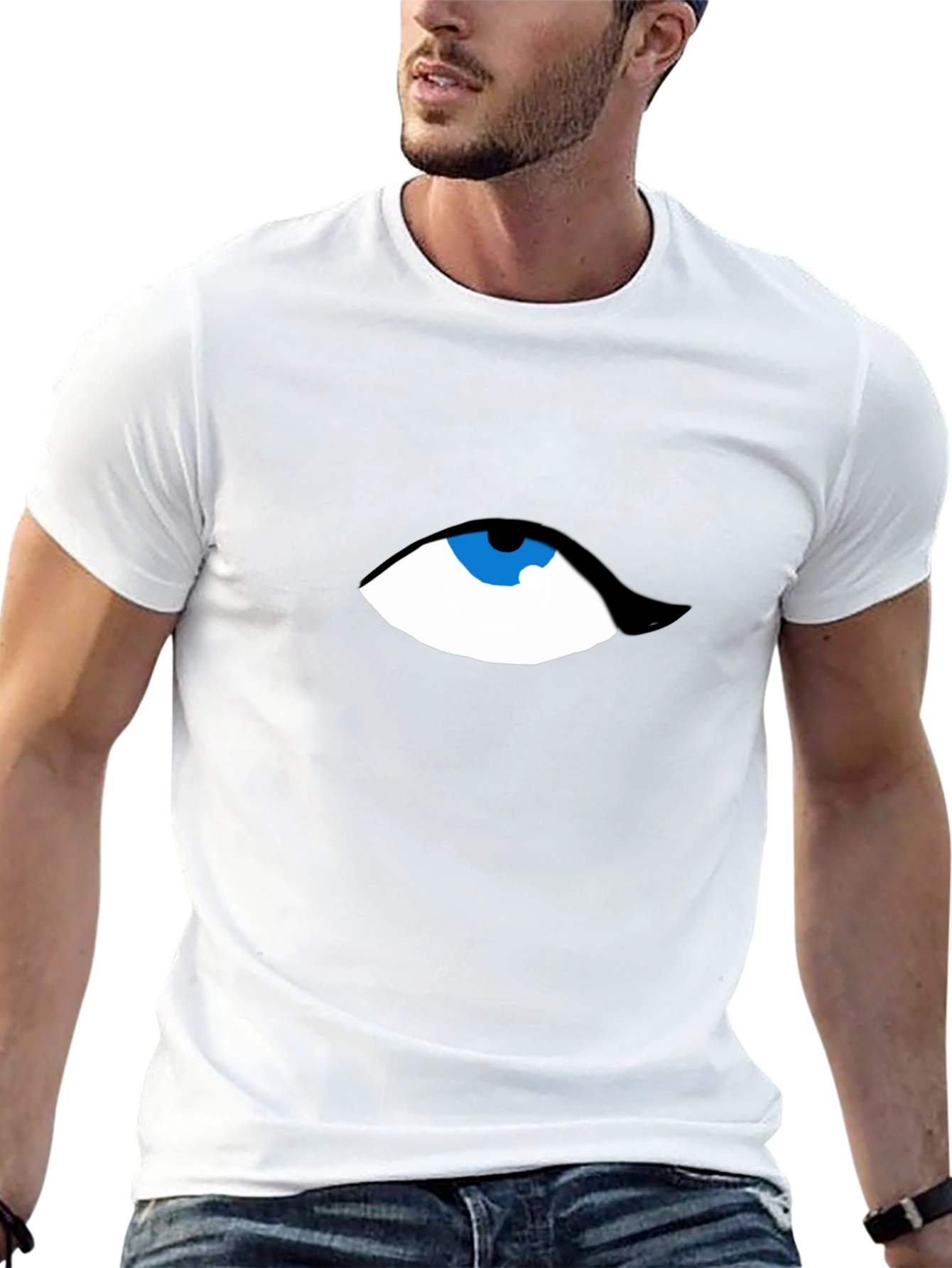 Eye See You Graphic Tee - Modern Black T-Shirt