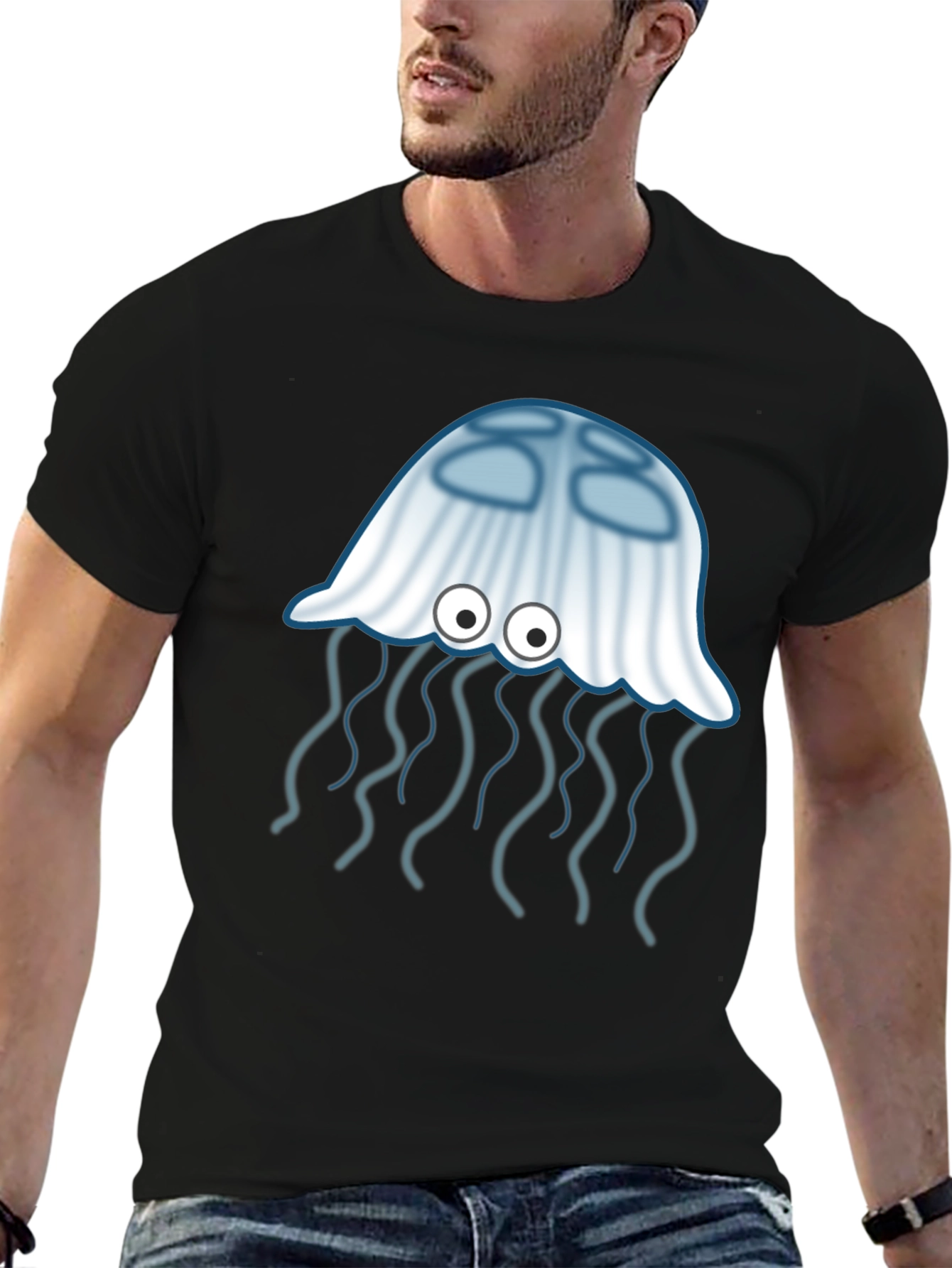 Jellyfish Graphic Tee - Unique Cartoon Design