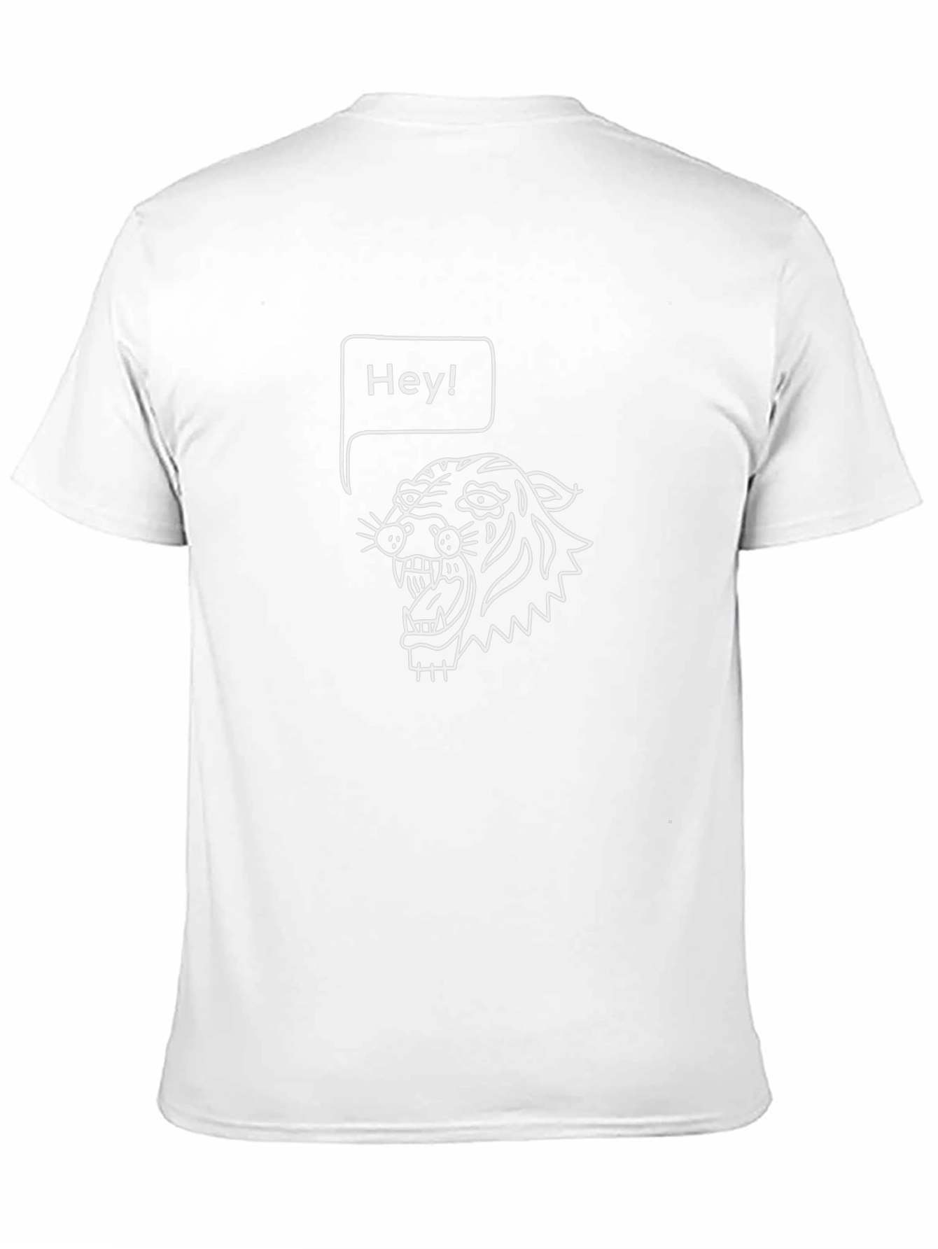 Cool Tiger Hey! Graphic Black T-Shirt