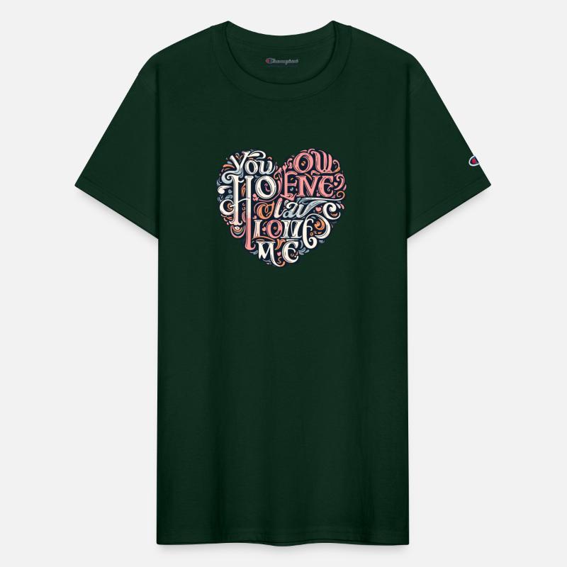 YOU Love Me i Love YOU heart design art