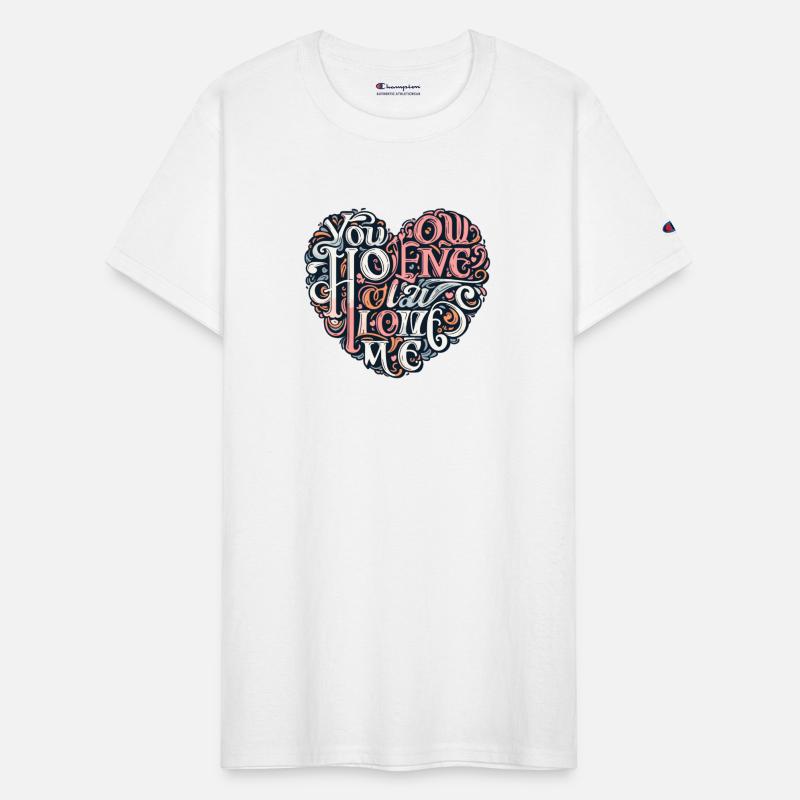 YOU Love Me i Love YOU heart design art