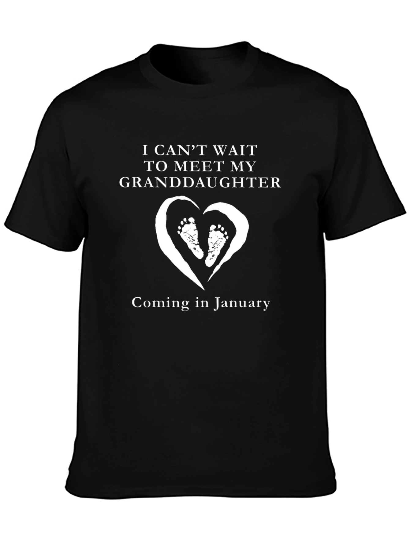 Granddaughter Announcement T-Shirt - January