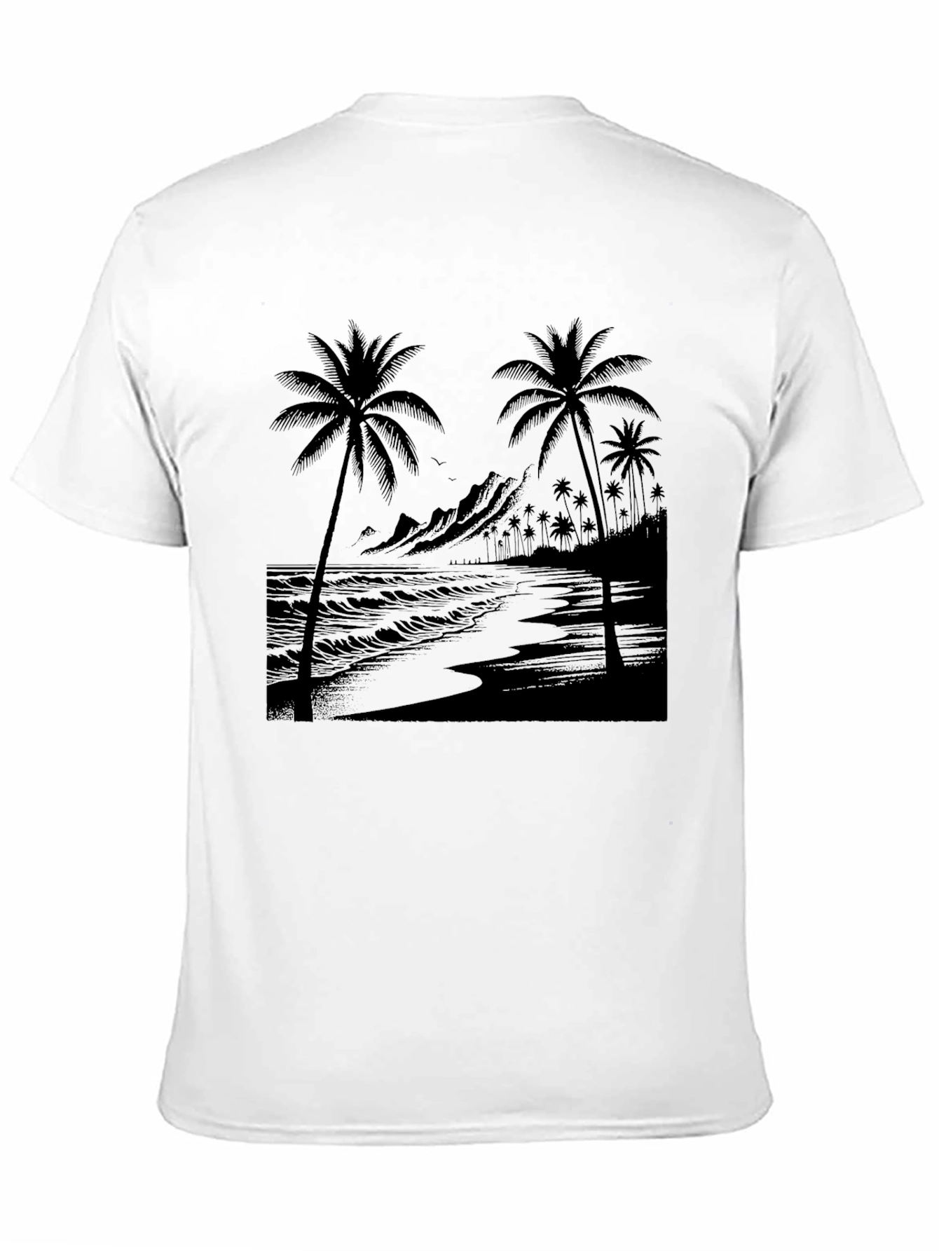 Black Palm Tree Graphic Tee